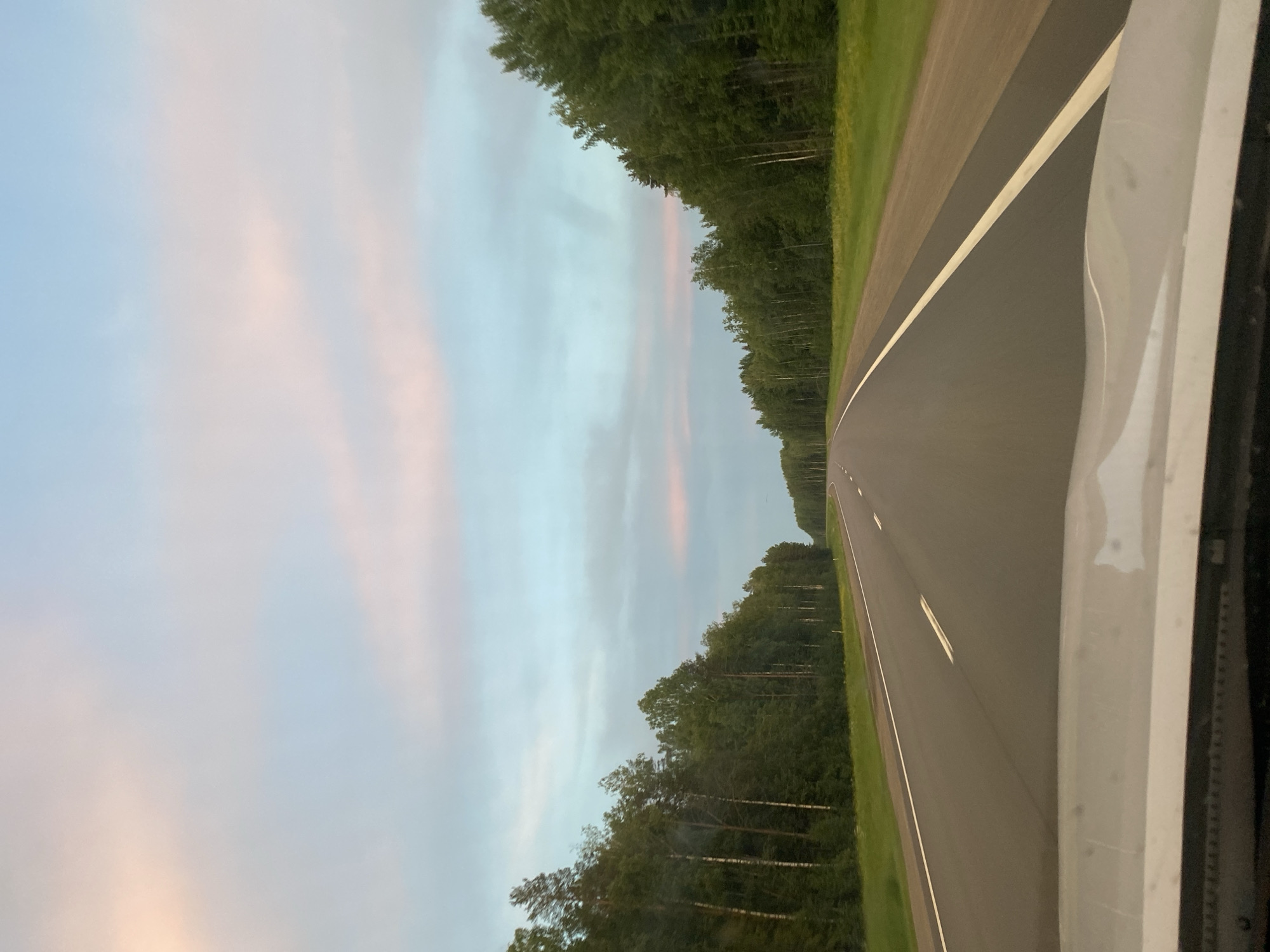 Road trip documented through Russian countryside near Pervomaysky