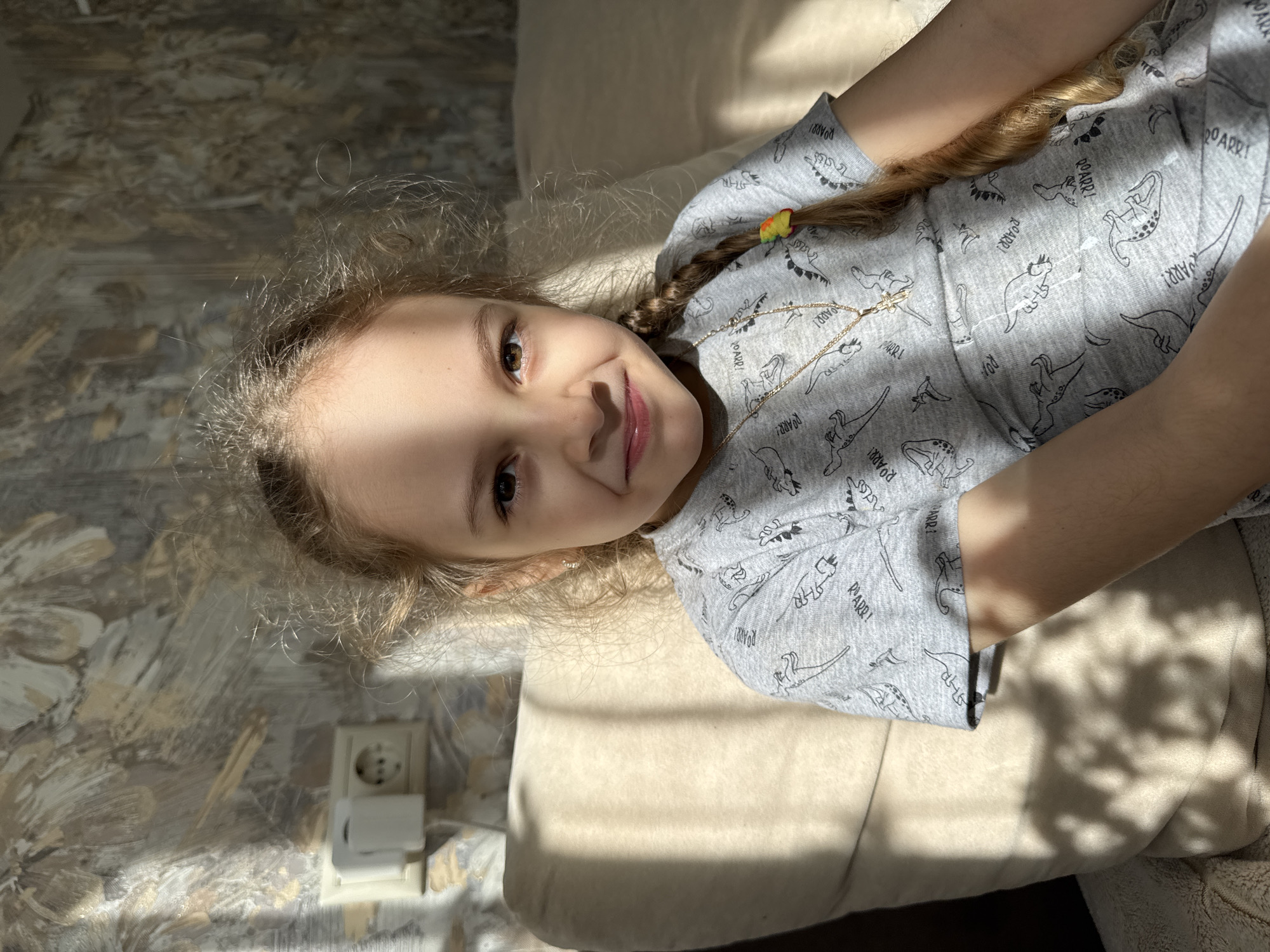 Family moments captured in Russian household during early morning