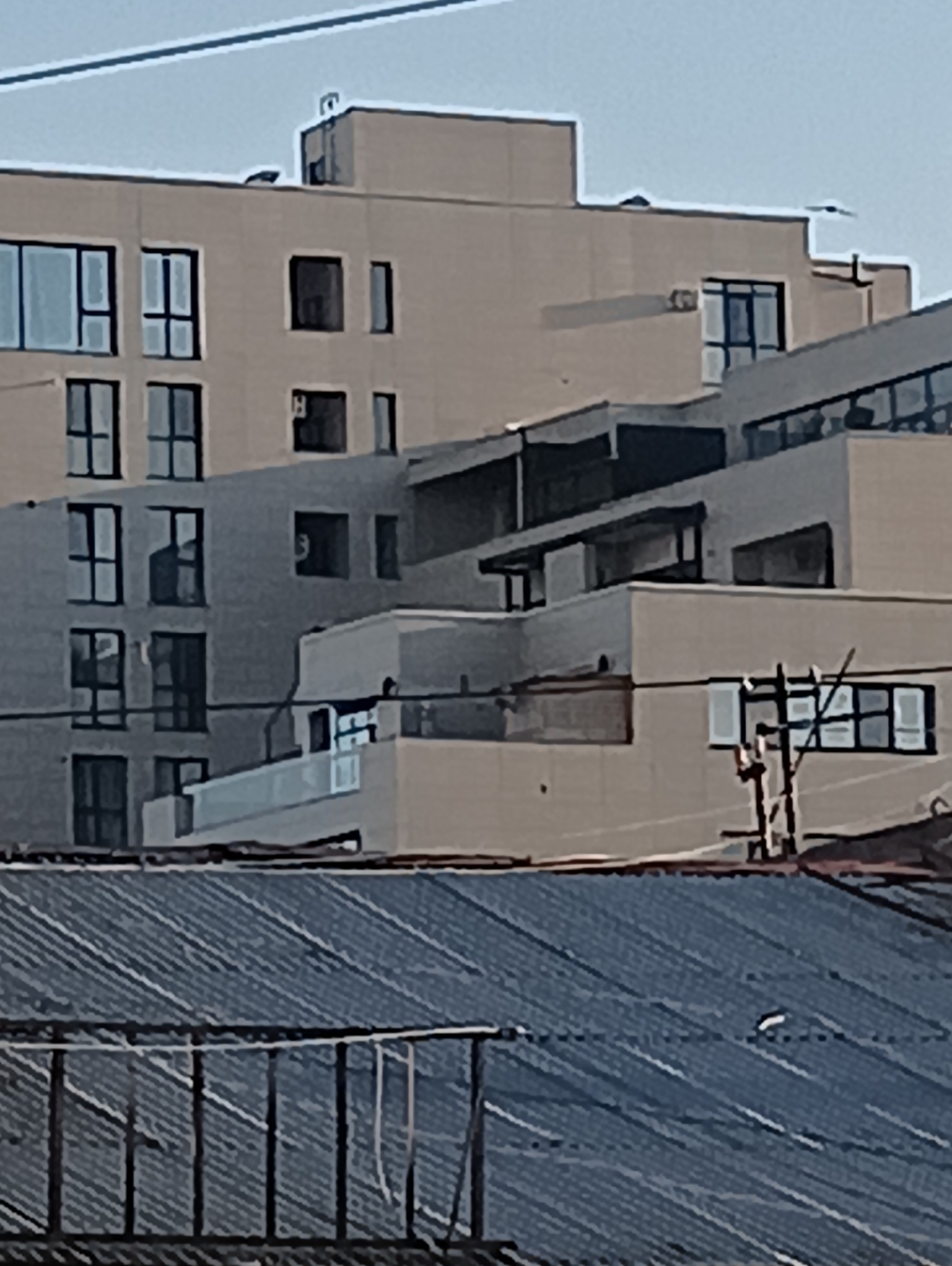 Modern apartment building documented in Yerevan, Armenia