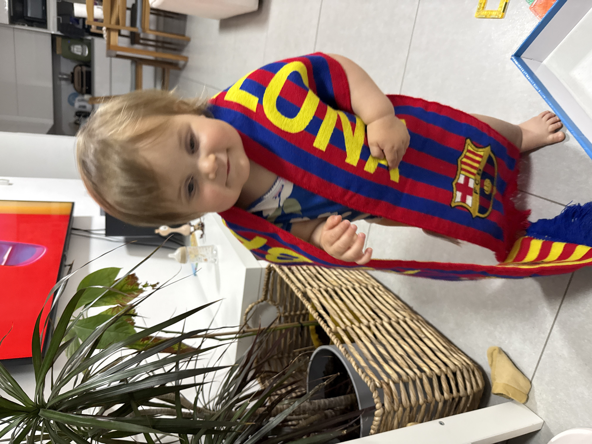 Mother and toddler share quiet moments at Ramat Gan home