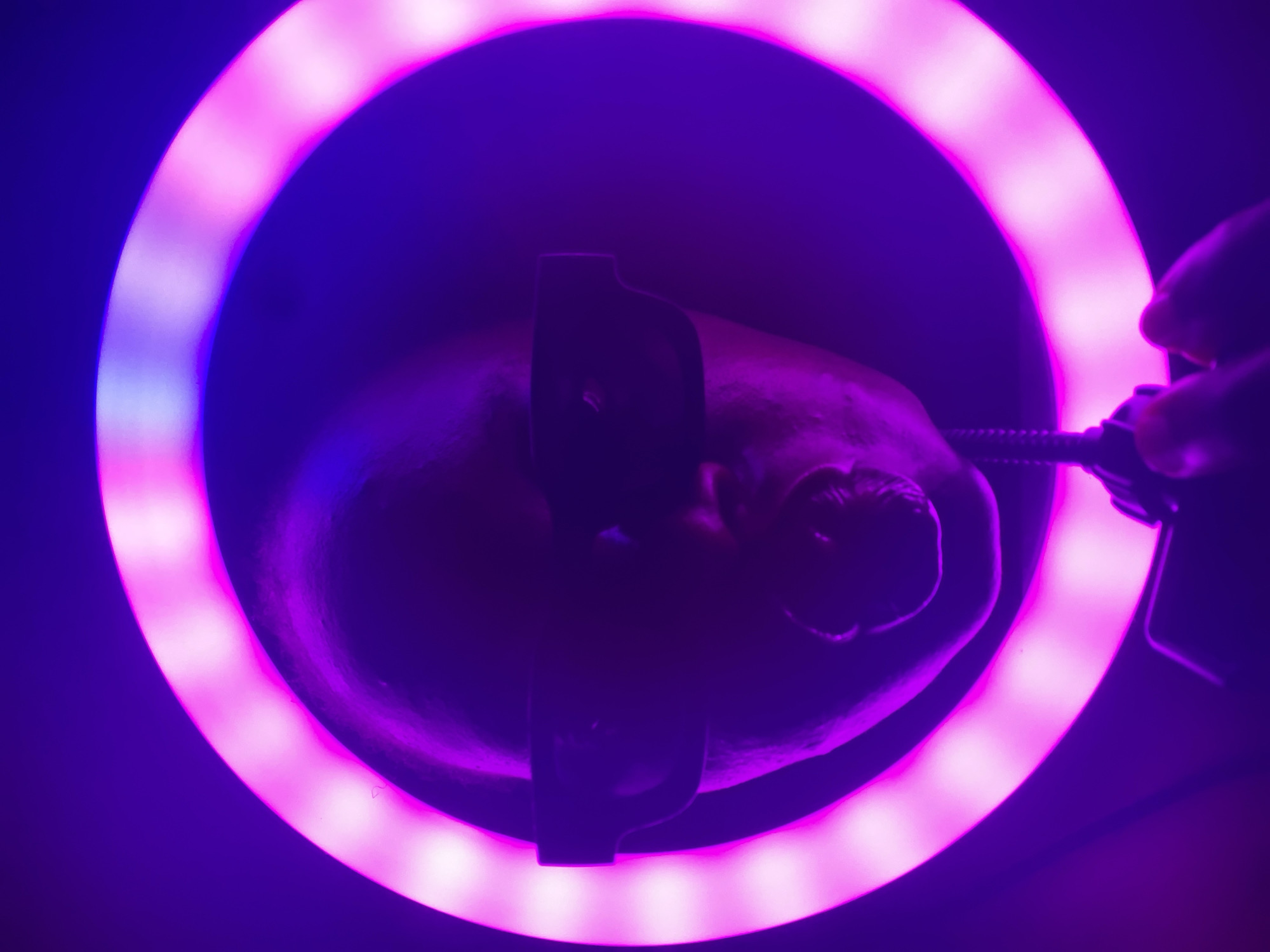 Ring light photography captured in Maigizo, Nigeria