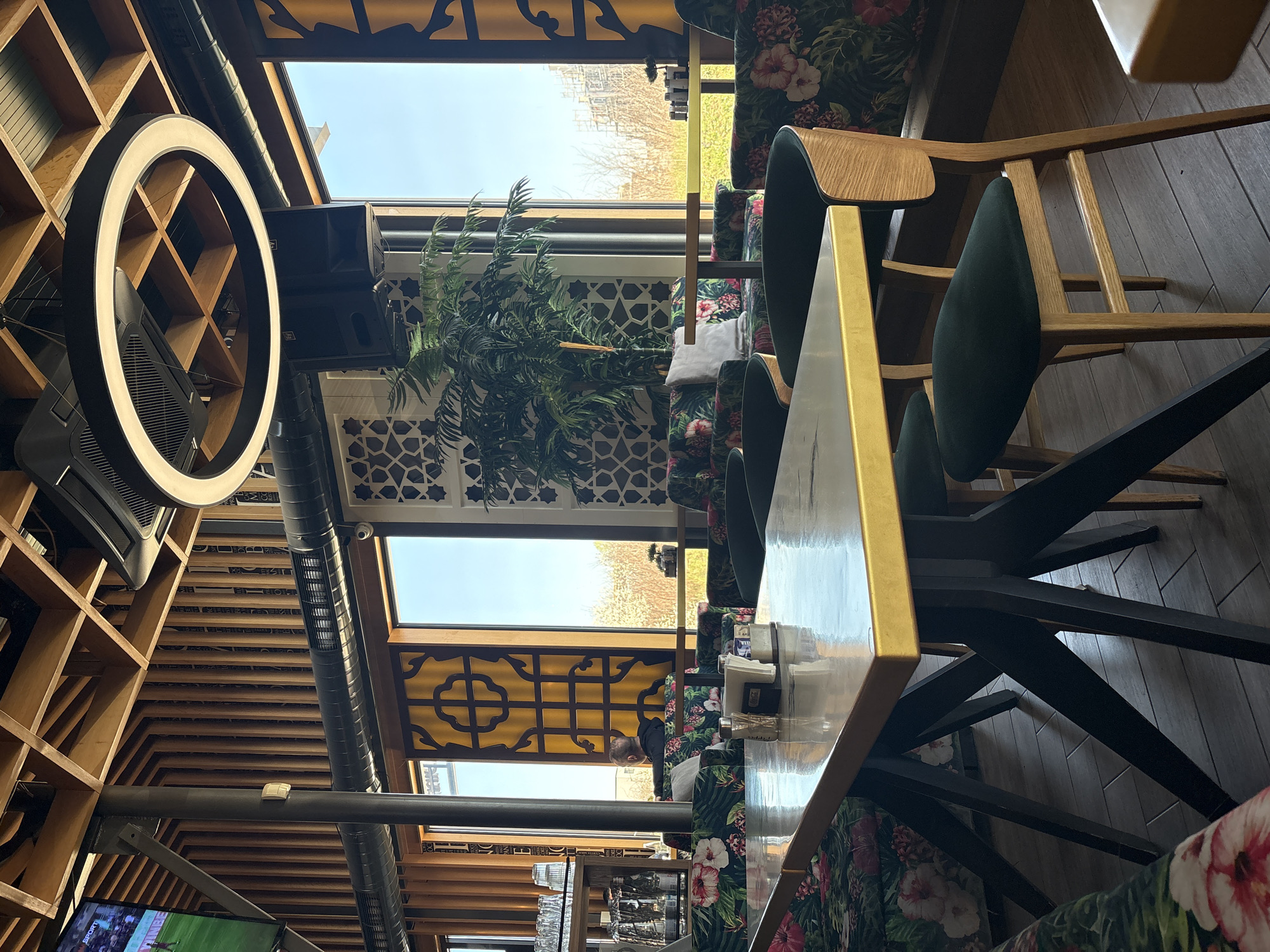 Modern restaurant interior documented in Sofia, Bulgaria