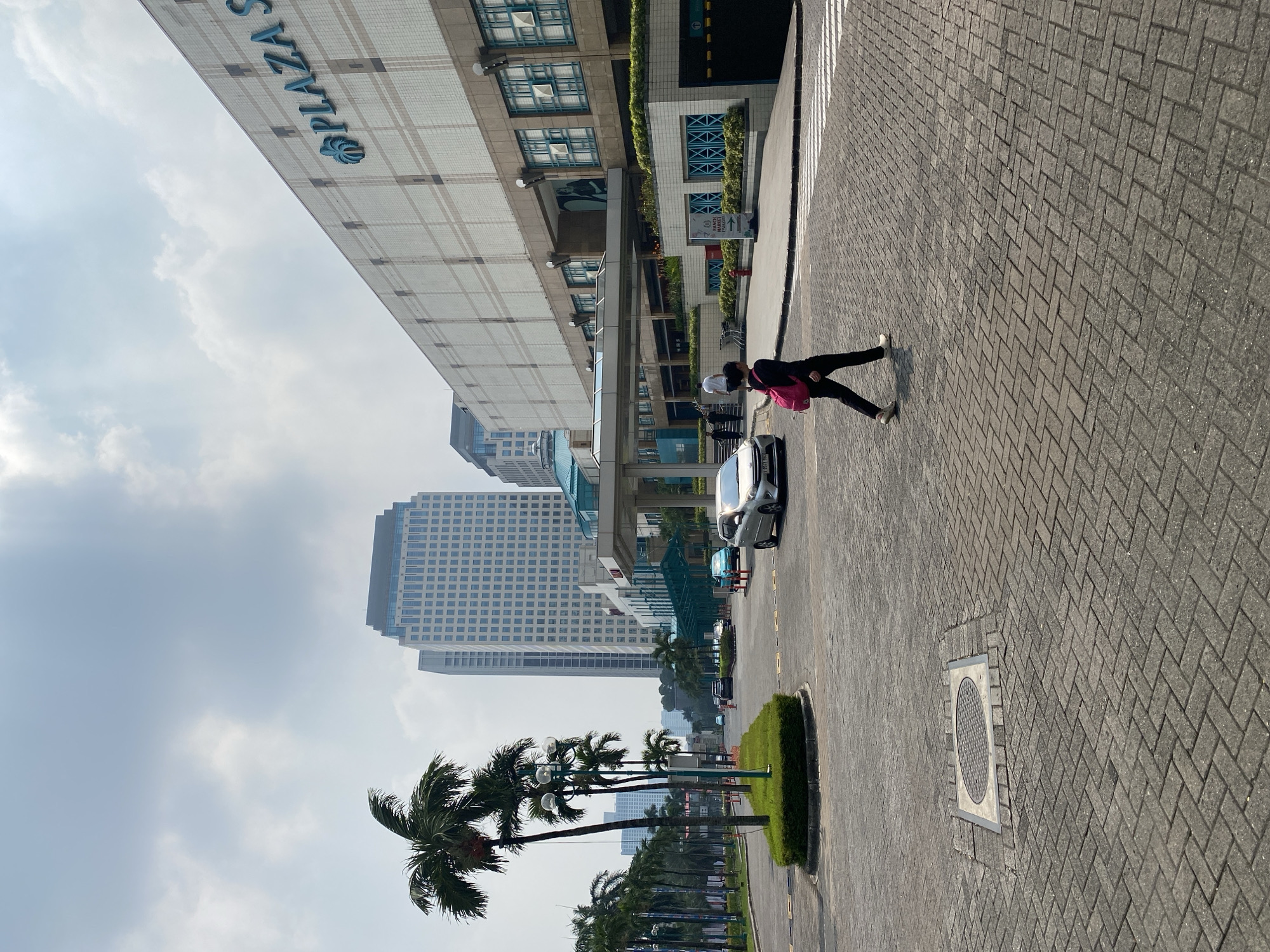 Around the Senayan mall strip in Central Jakarta