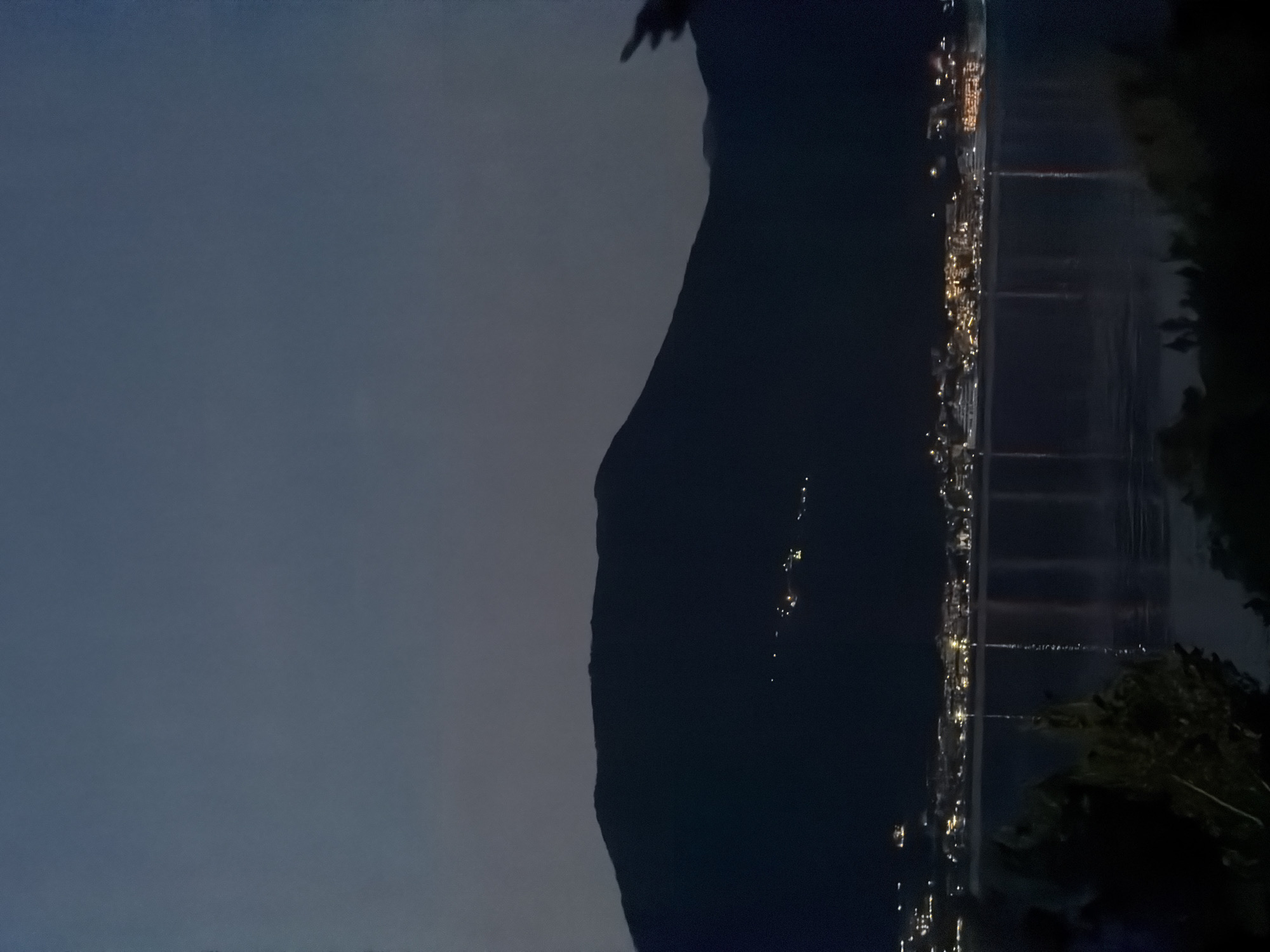 Evening twilight views and traditional meal documented in Gošići, Montenegro