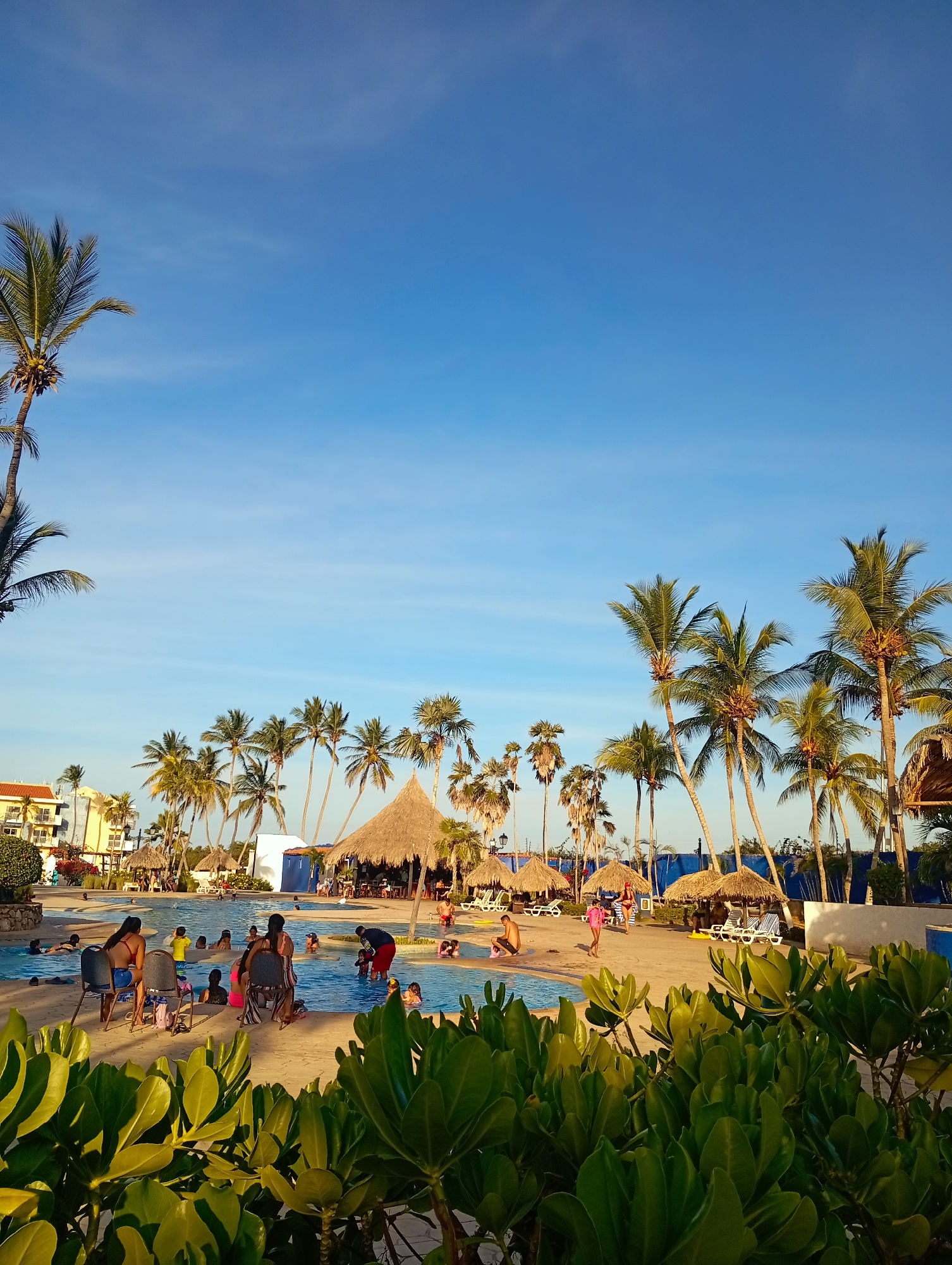 Disney mascots entertain families at Venezuelan beach resort