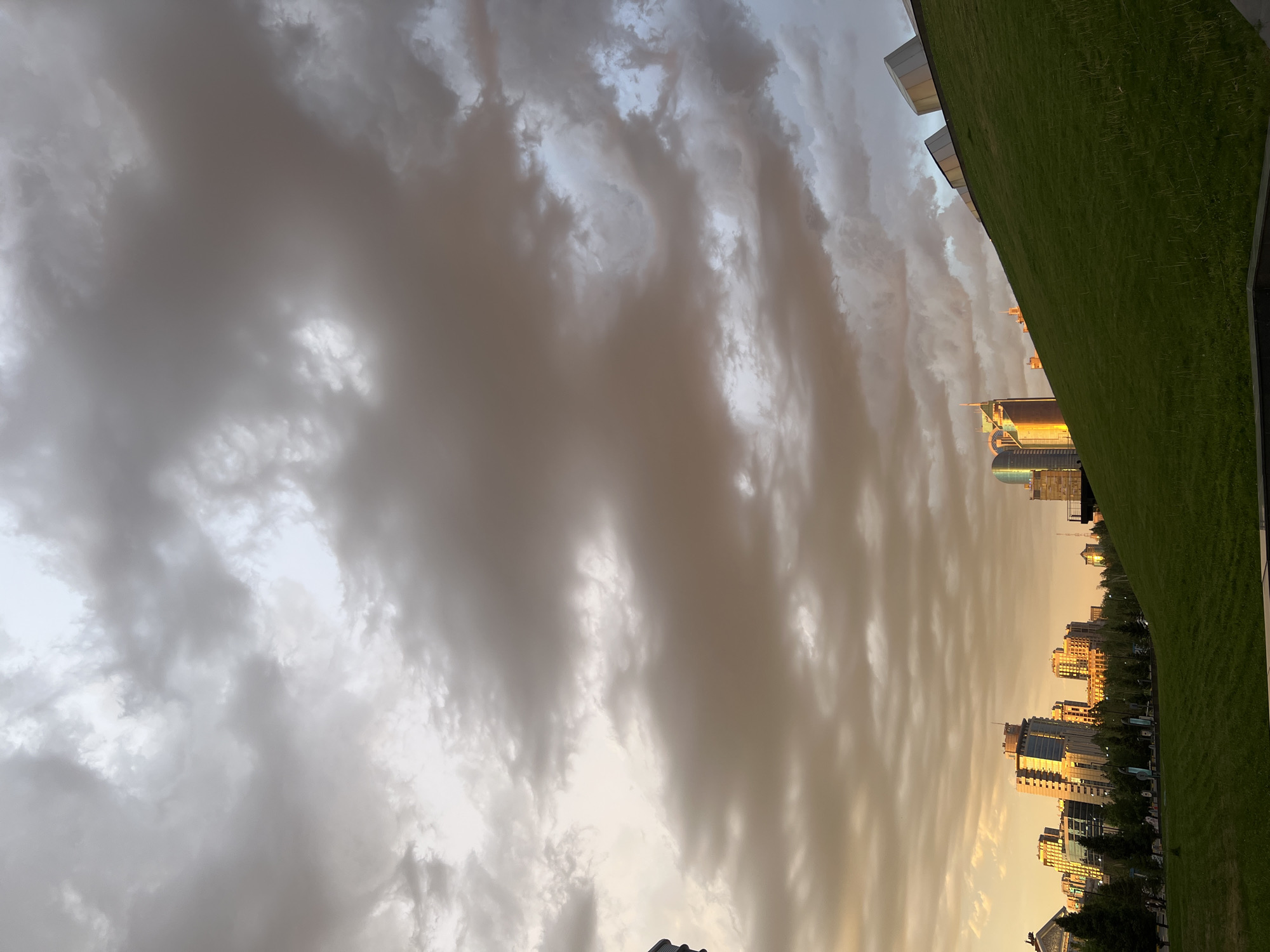 Golden hour photography session captures Astana's modern skyline landmarks