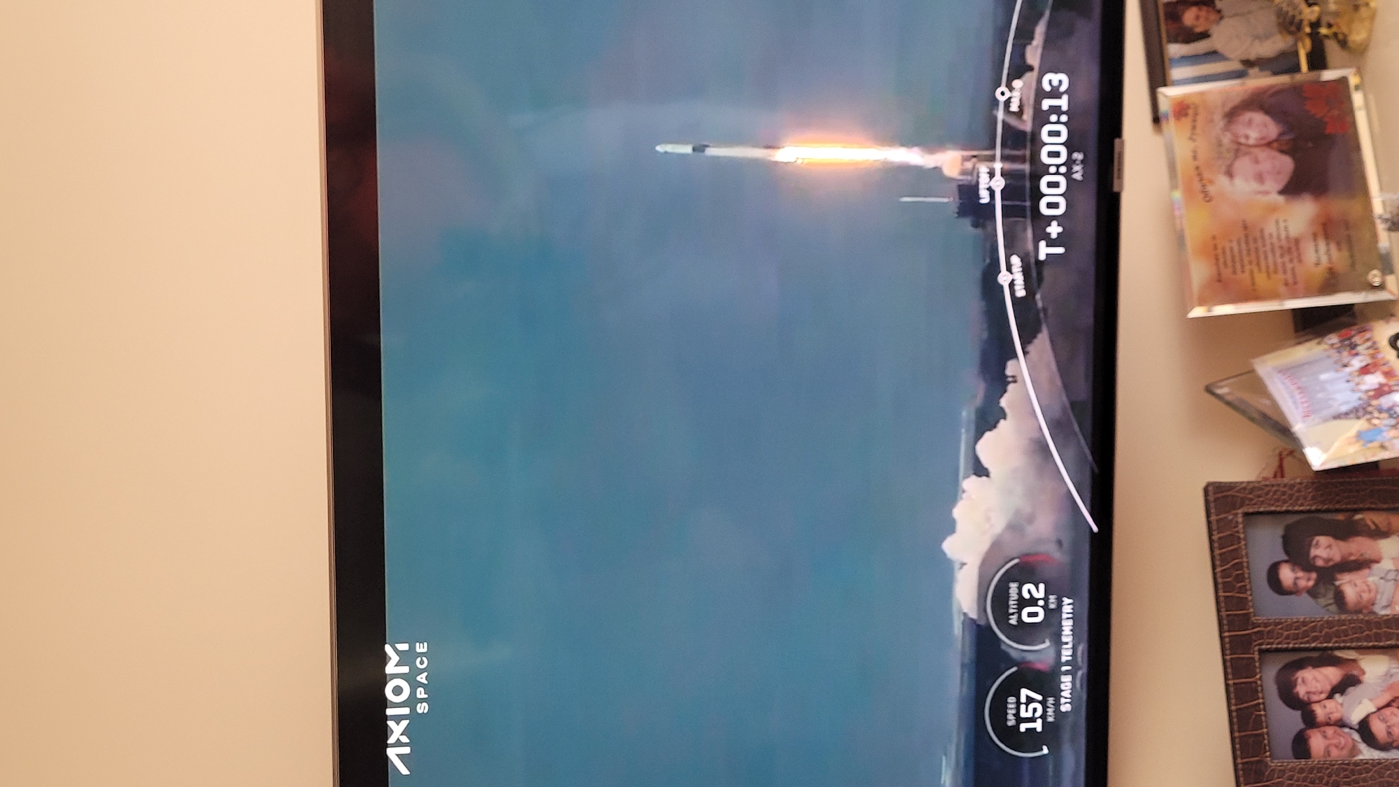 Varna resident watches Axiom Space rocket launch on television