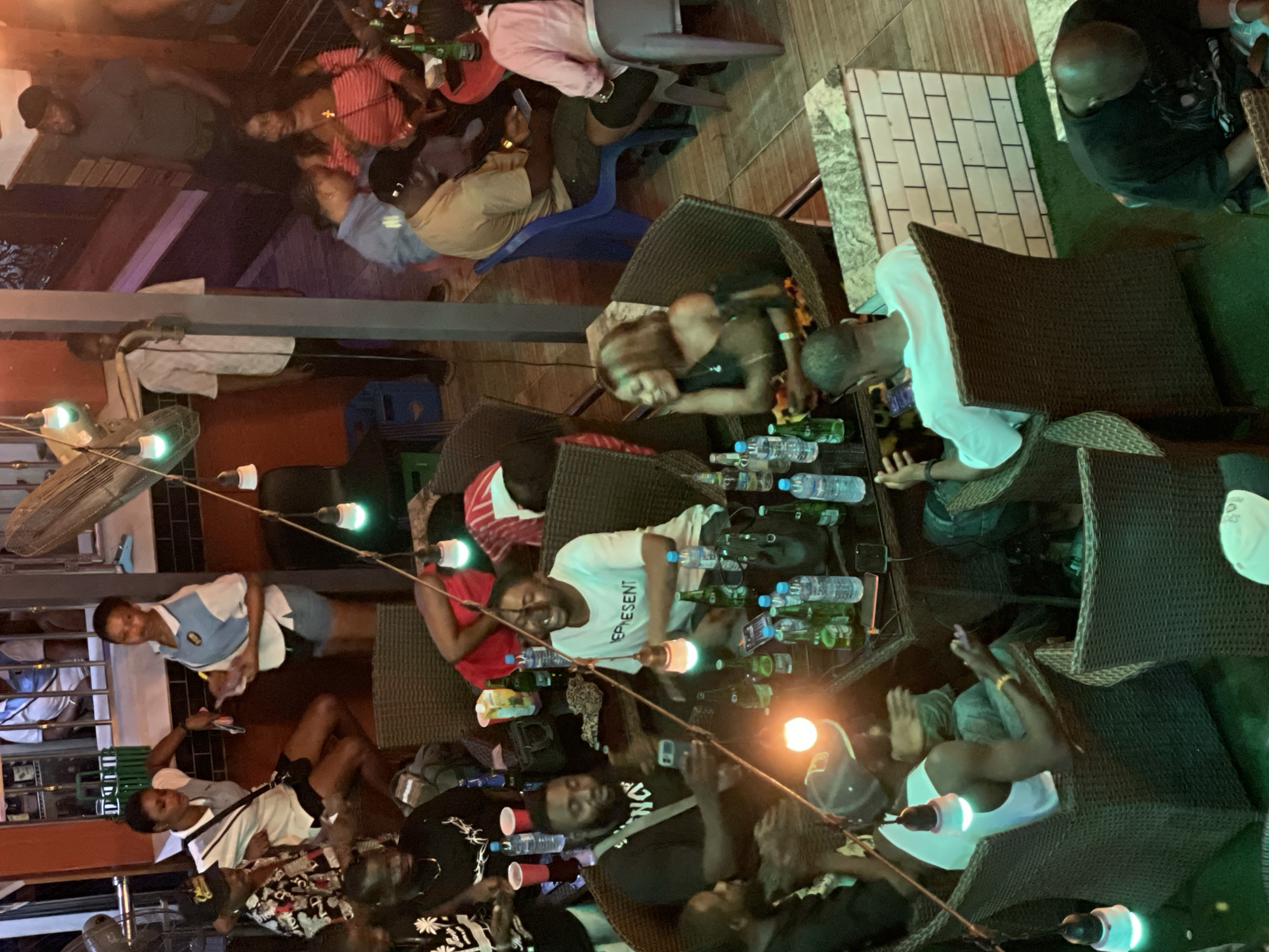 Live music performance at nightclub venue captured by witnesses