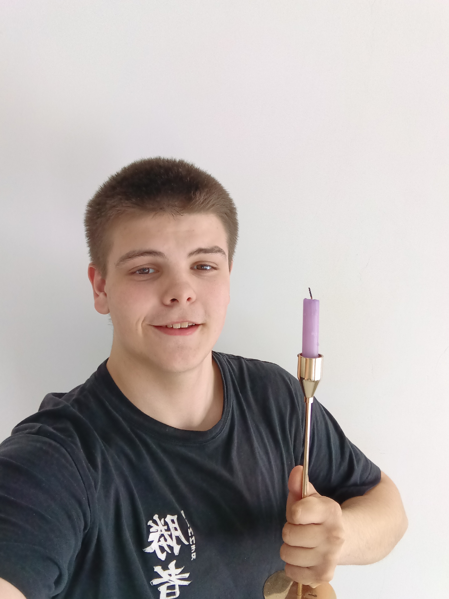 Young man photographed in portrait session in Andreyevo, Russia