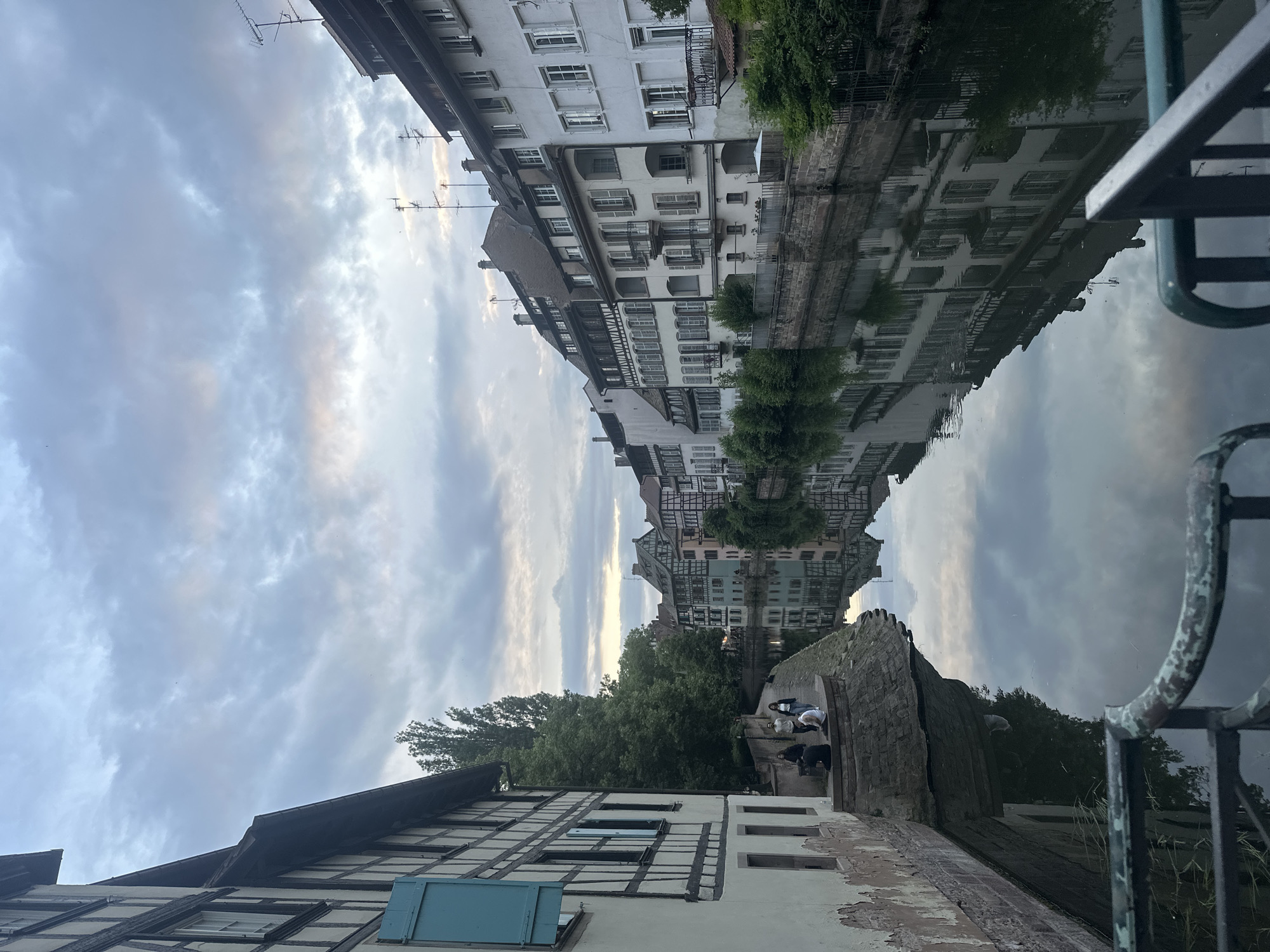 Evening canal scenes documented in Strasbourg's historic district