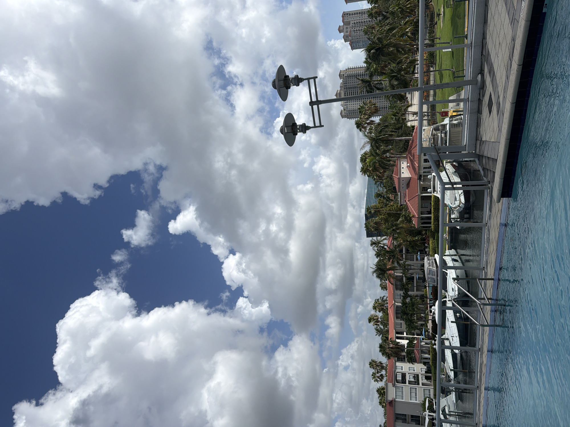 Holiday afternoon at an Aventura marina resort