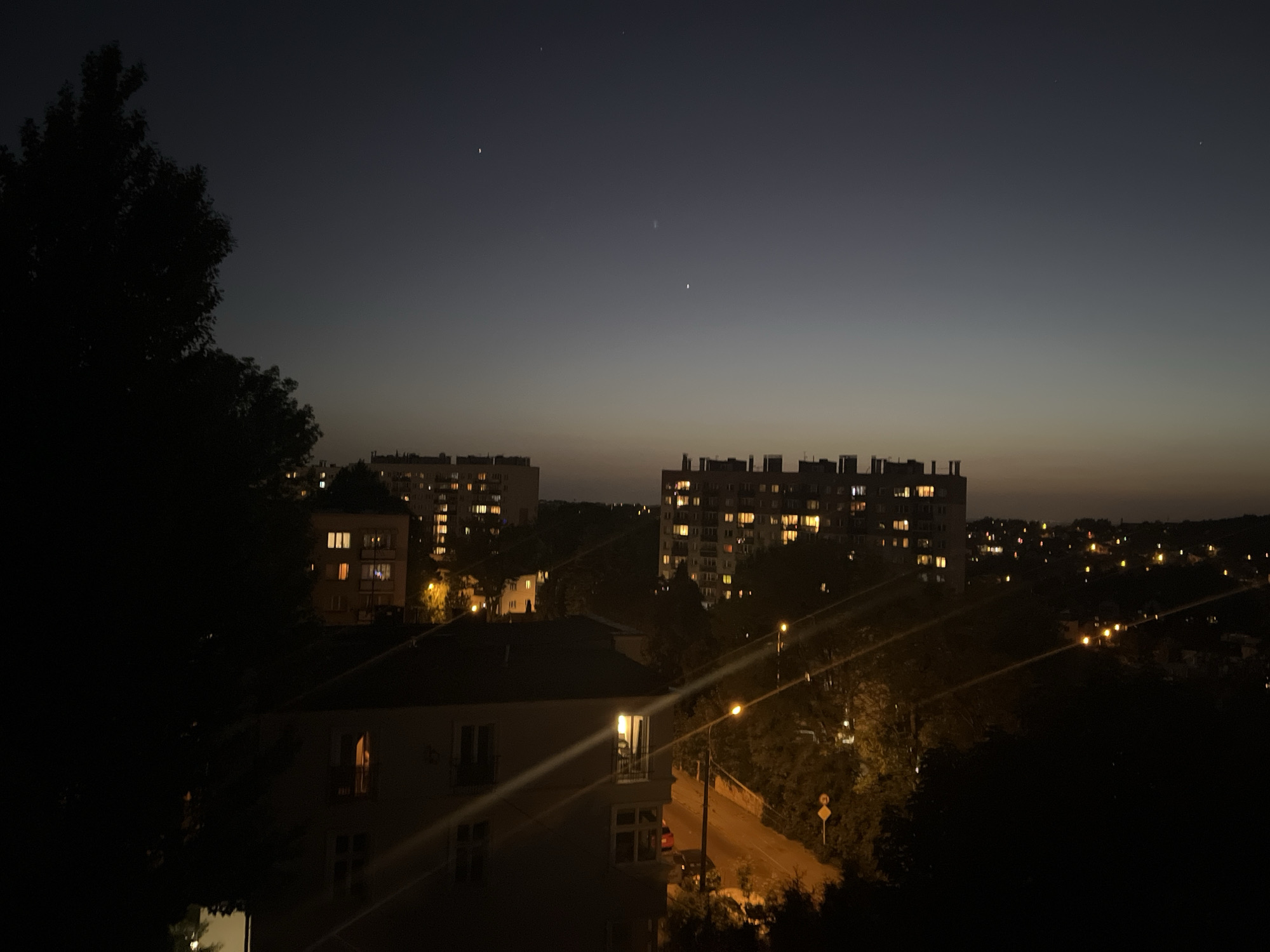 Witness documents nighttime cityscape views over three-minute span