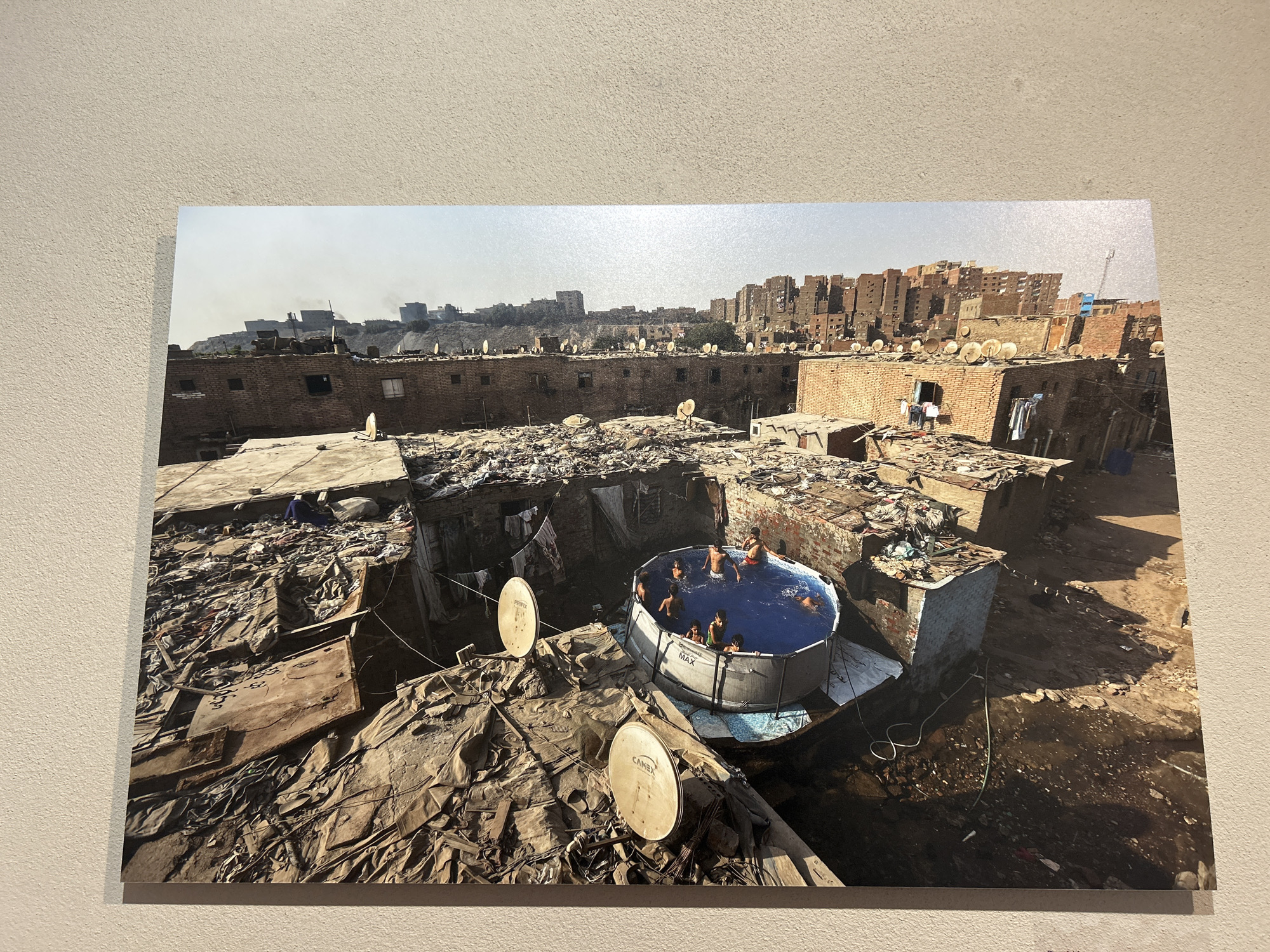 Vienna witnesses document urban rooftops, workers playing basketball