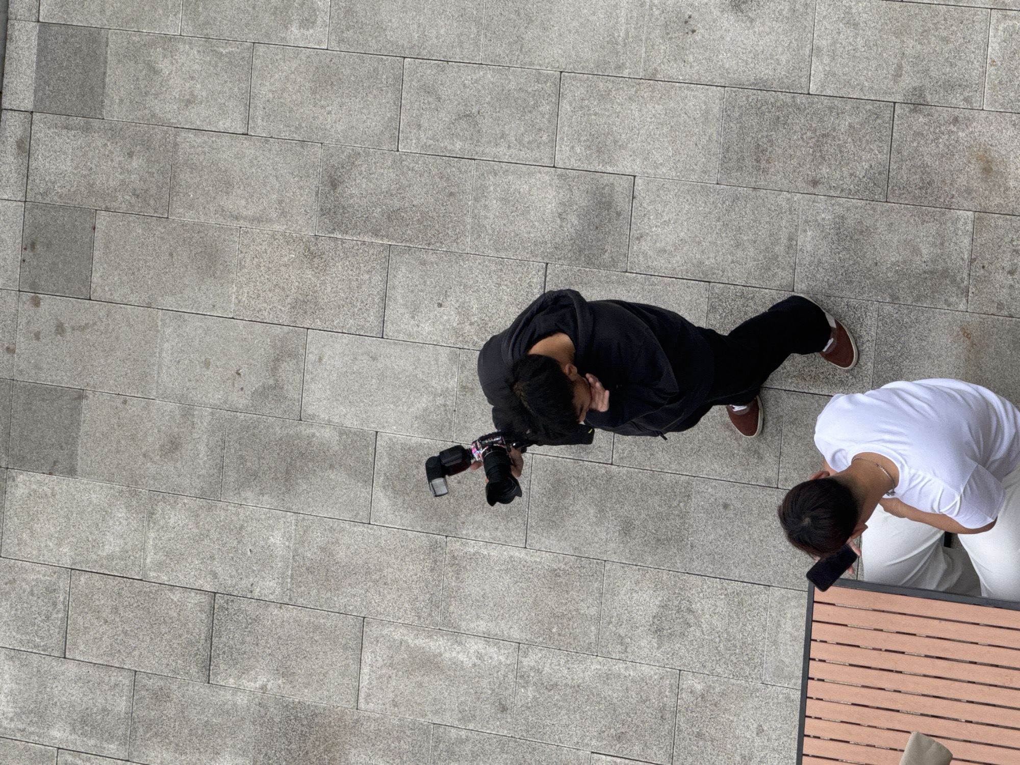 Photography session documented in Zhongtun public space