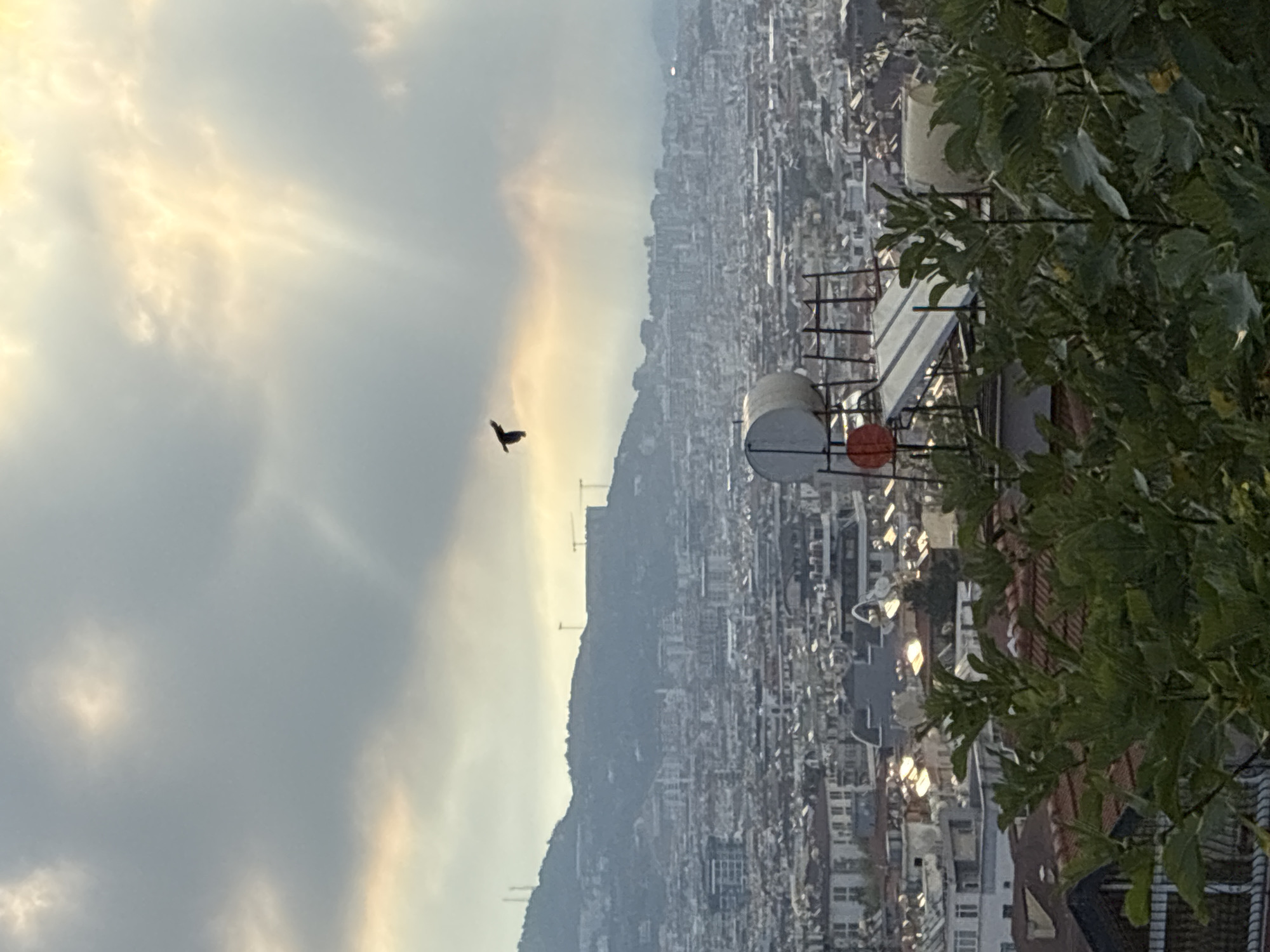 Alanya morning: city views, sea, and a parked Porsche