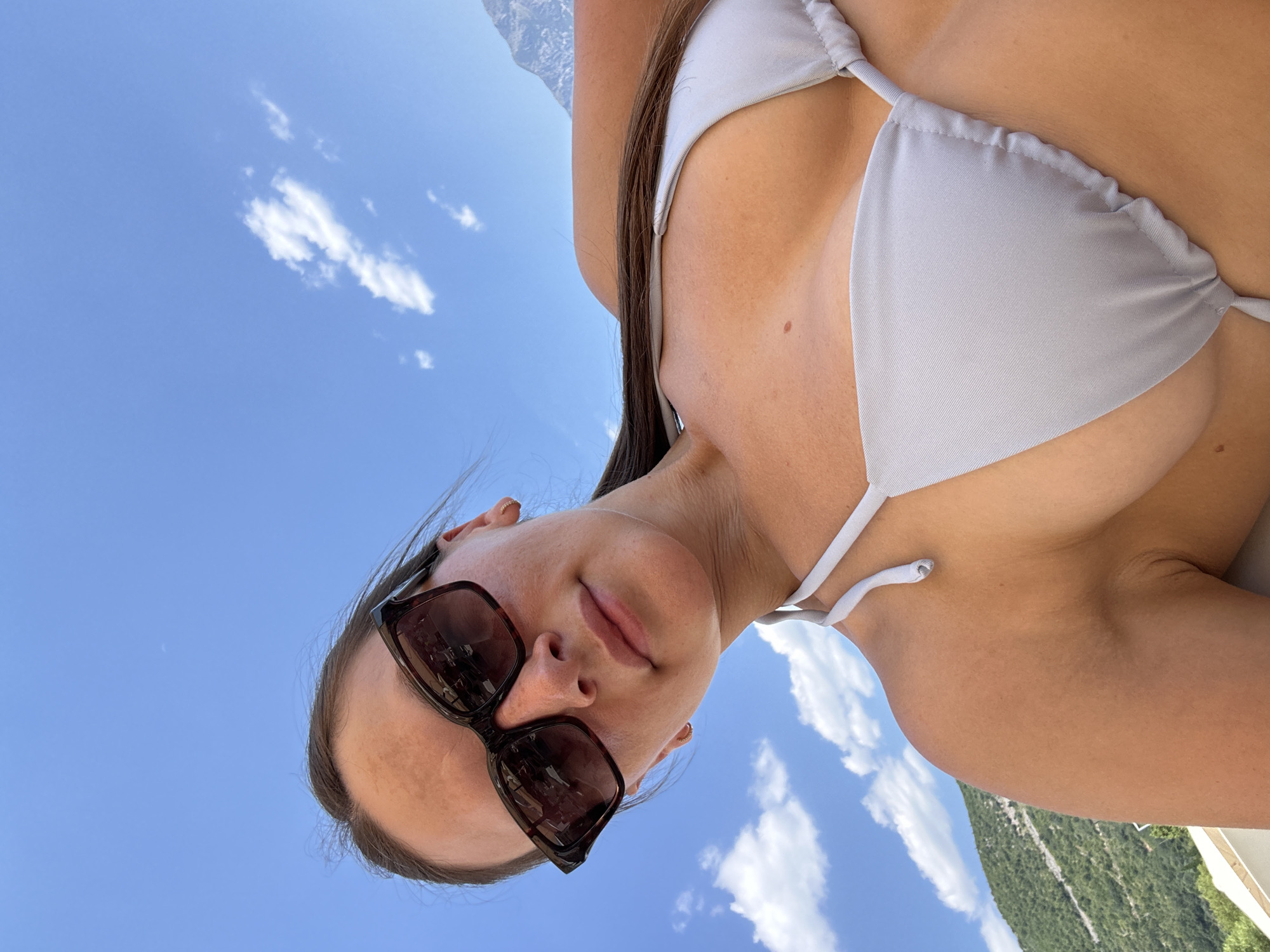 Beach afternoon in Budva's clear Adriatic waters