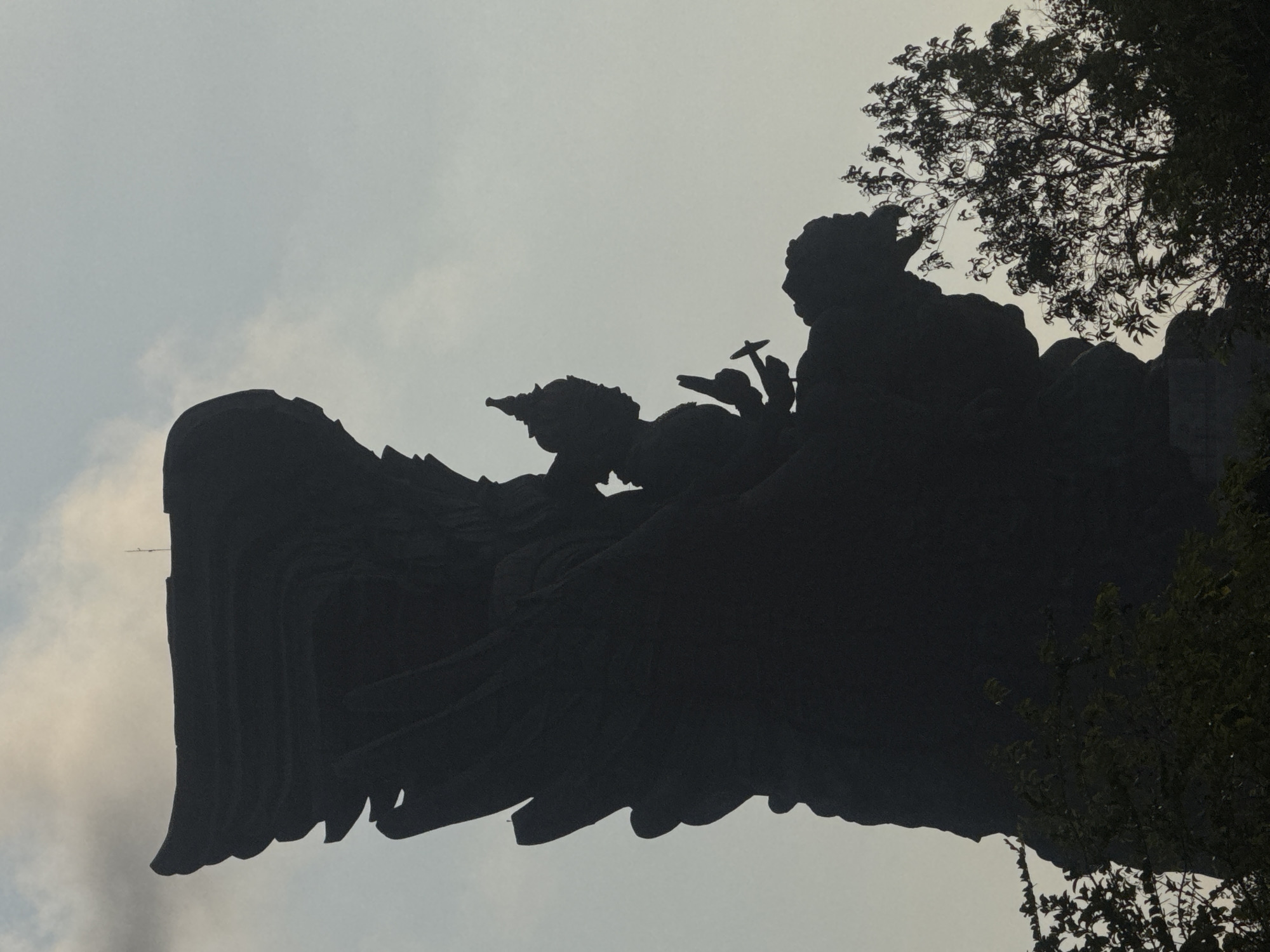 Dogs, ruins, and temple gates in Kuta Selatan