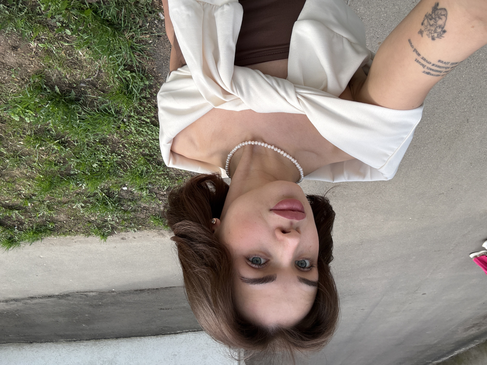 Woman Takes Selfie in Sarapul, Russia