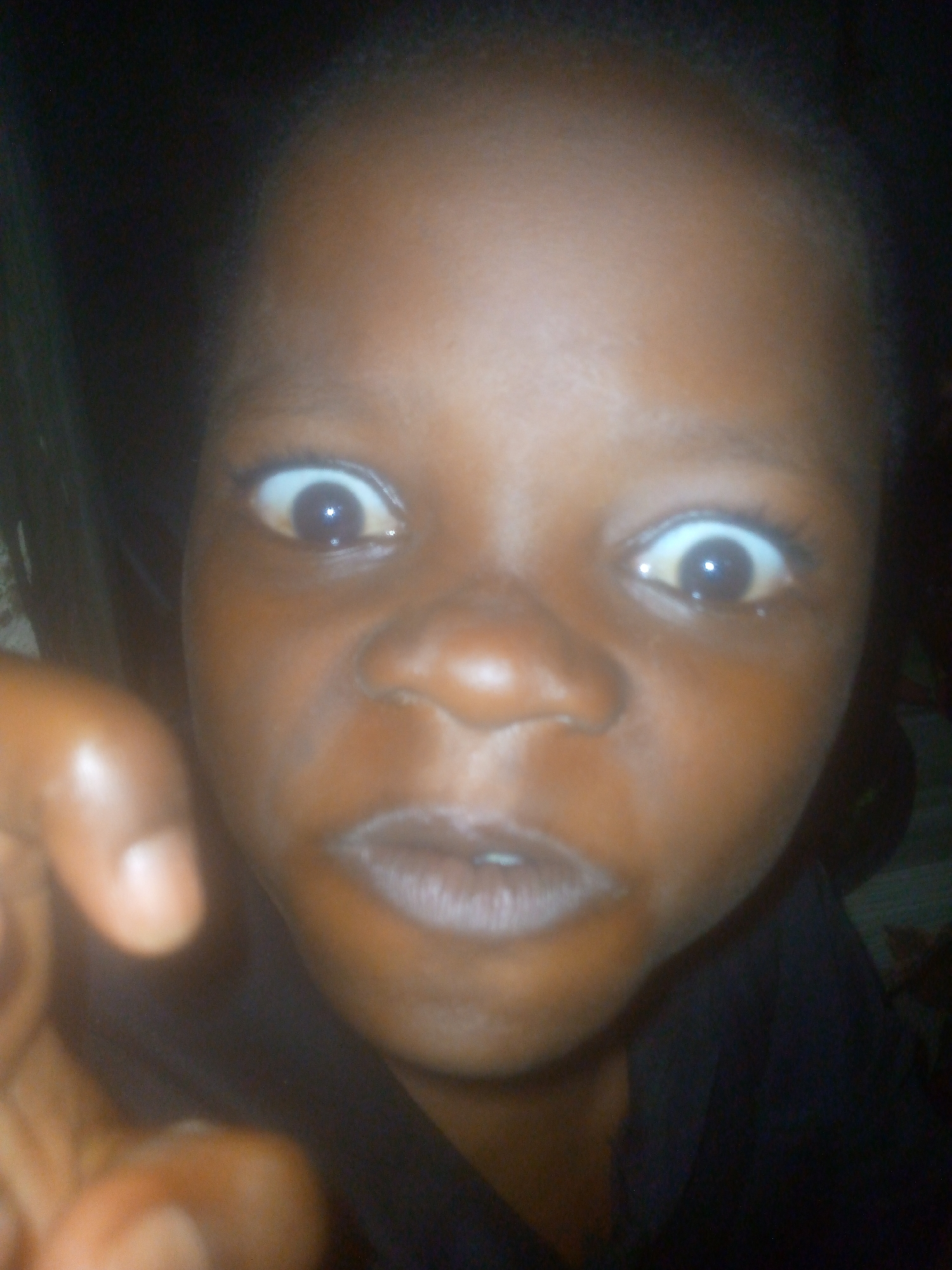 Child photographed showing surprise expression in Ikorodu, Nigeria