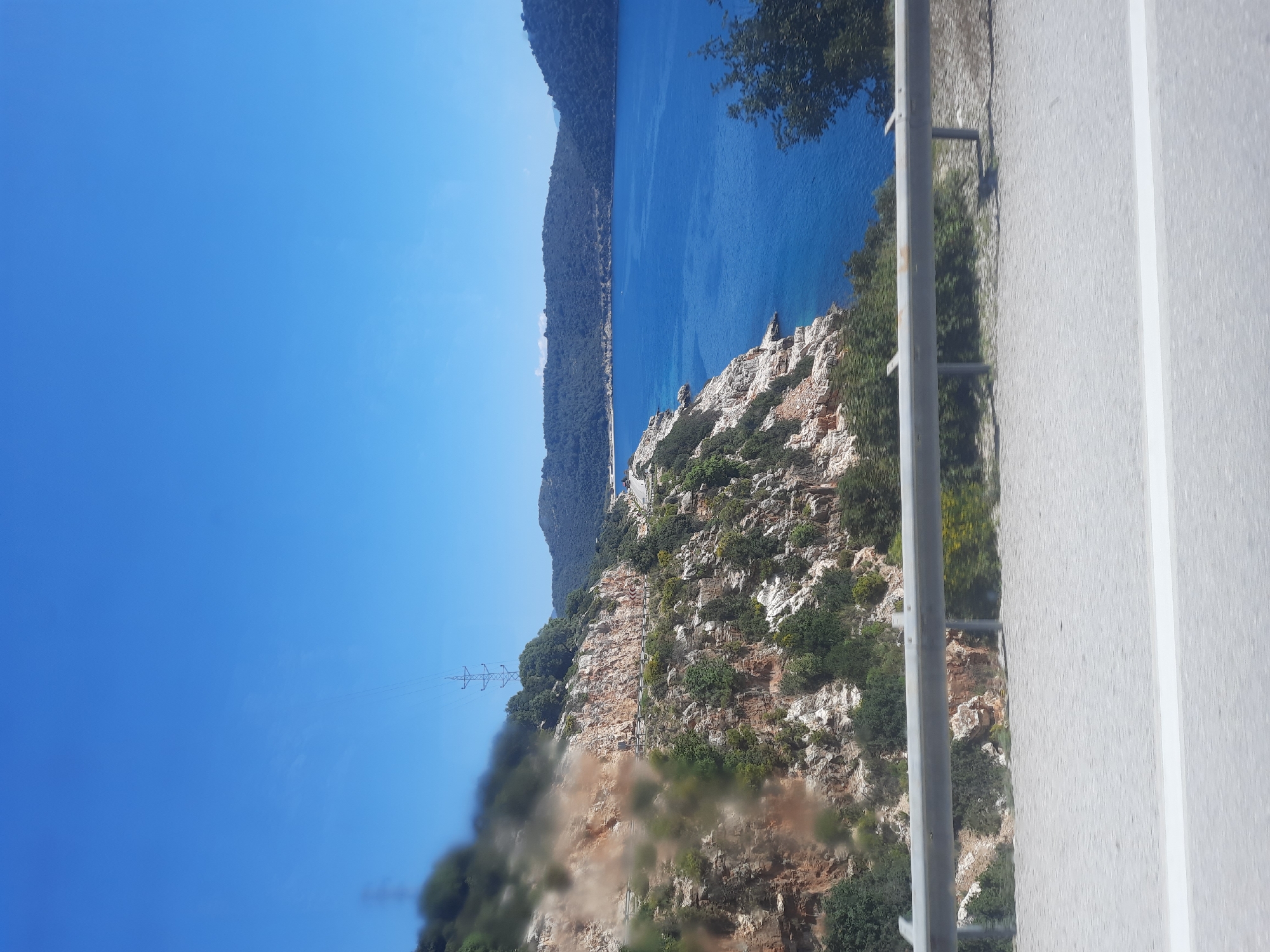 Clear morning coastal view photographed in Finike, Turkey
