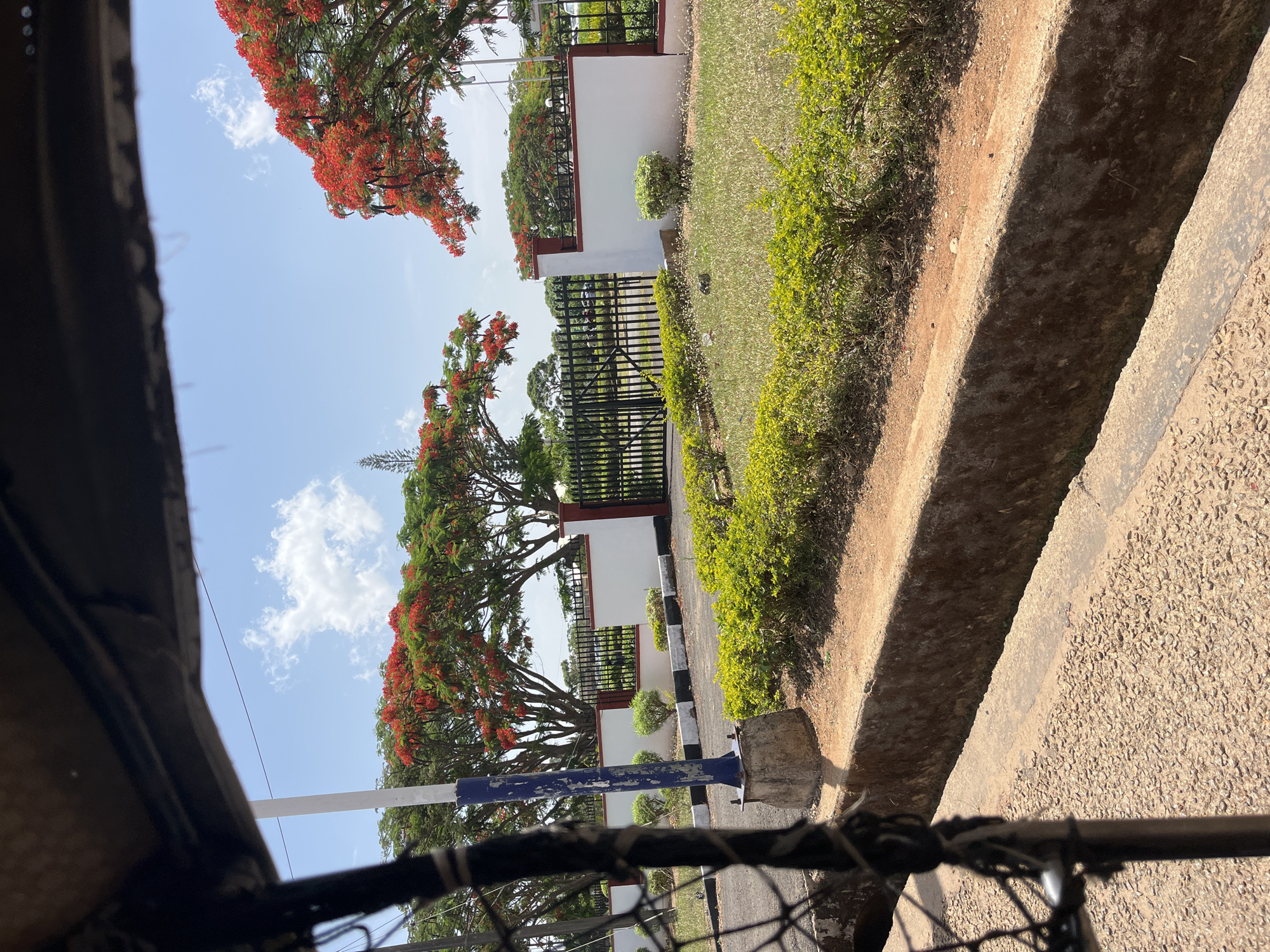 Residential street scene captured in Jos, Nigeria
