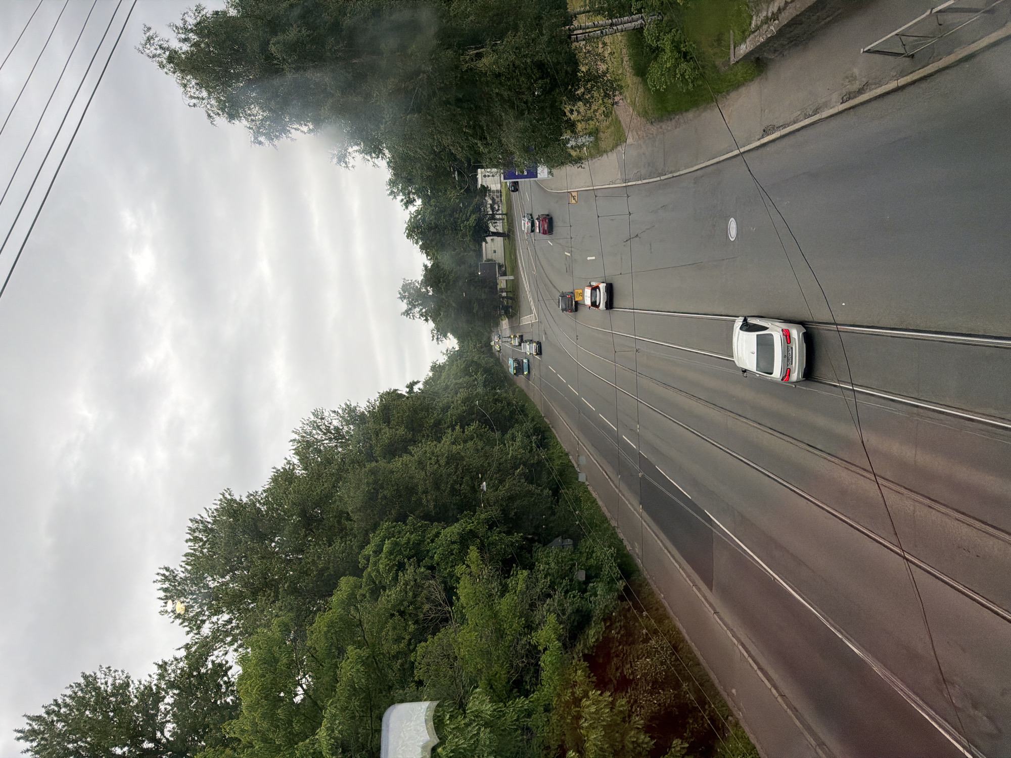 Rainy afternoon scenes around Saint Petersburg