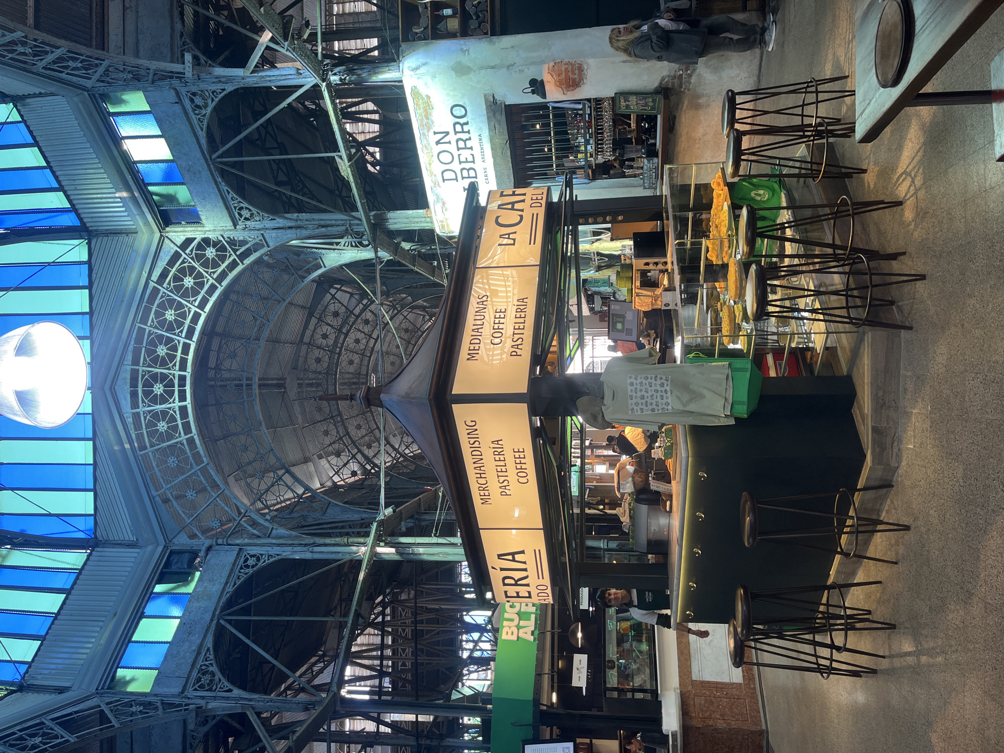 Interior view captured of Buenos Aires market hall