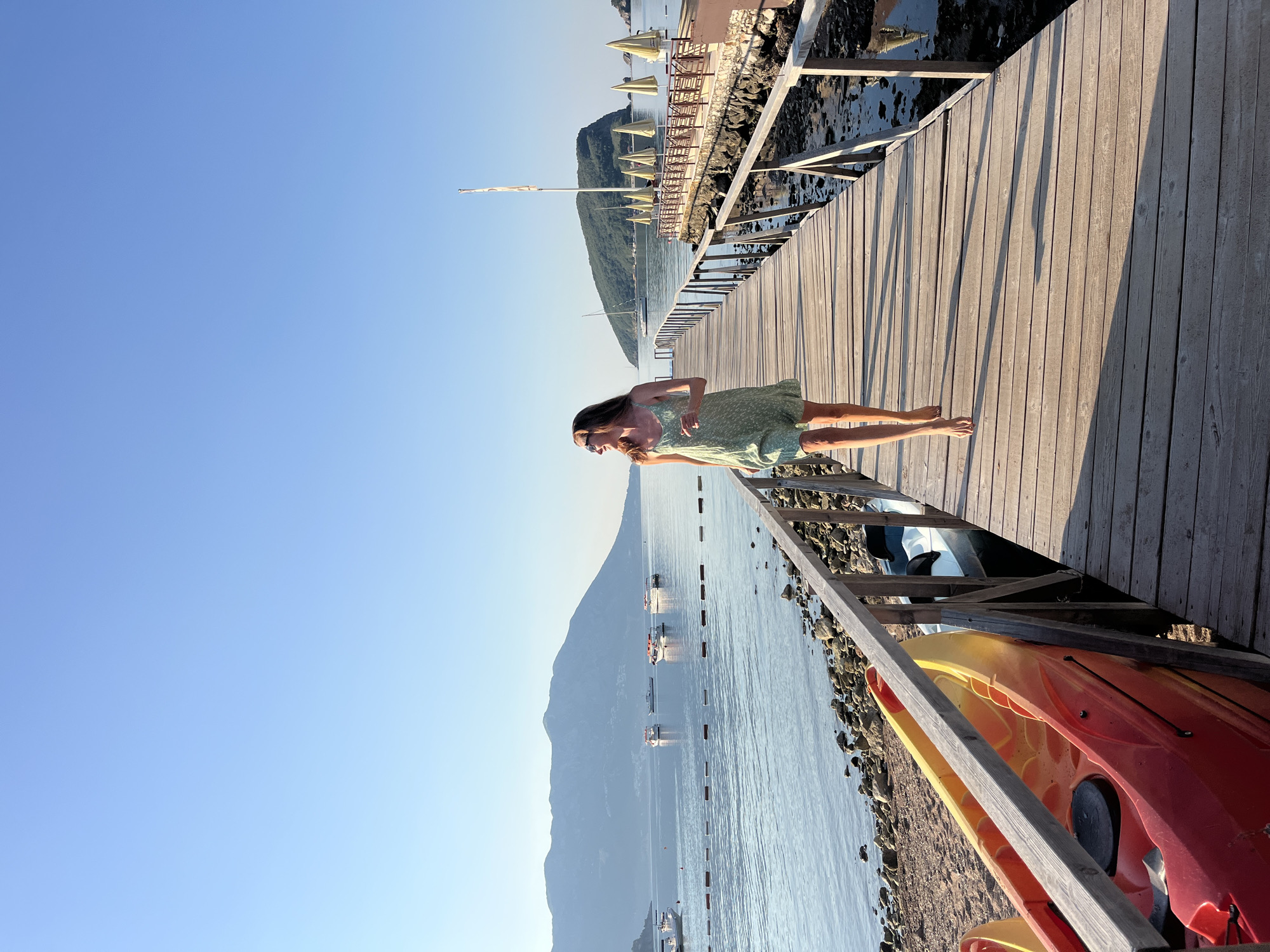 Pier and streetside moments in Budva, Montenegro
