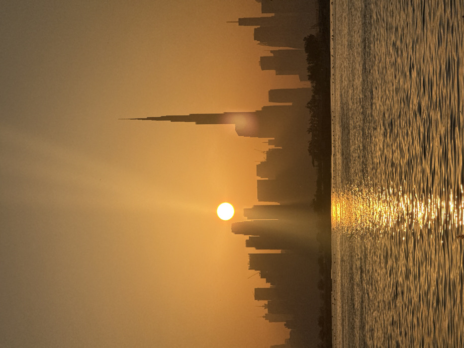 Dubai waterfront scenes captured during golden hour afternoon