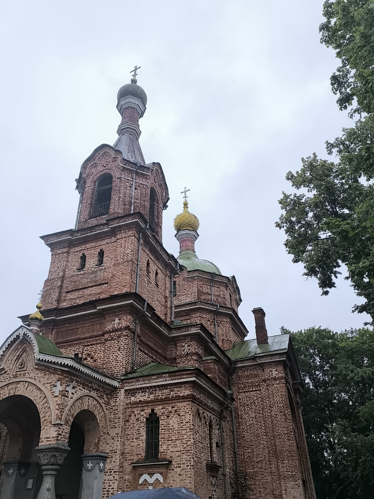 Church architecture and folk sculptures in Kuldīga, Latvia