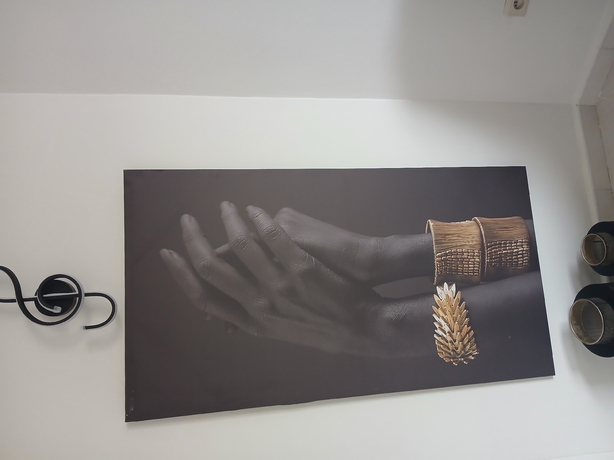 Interior art and cityscape views captured in Meknes