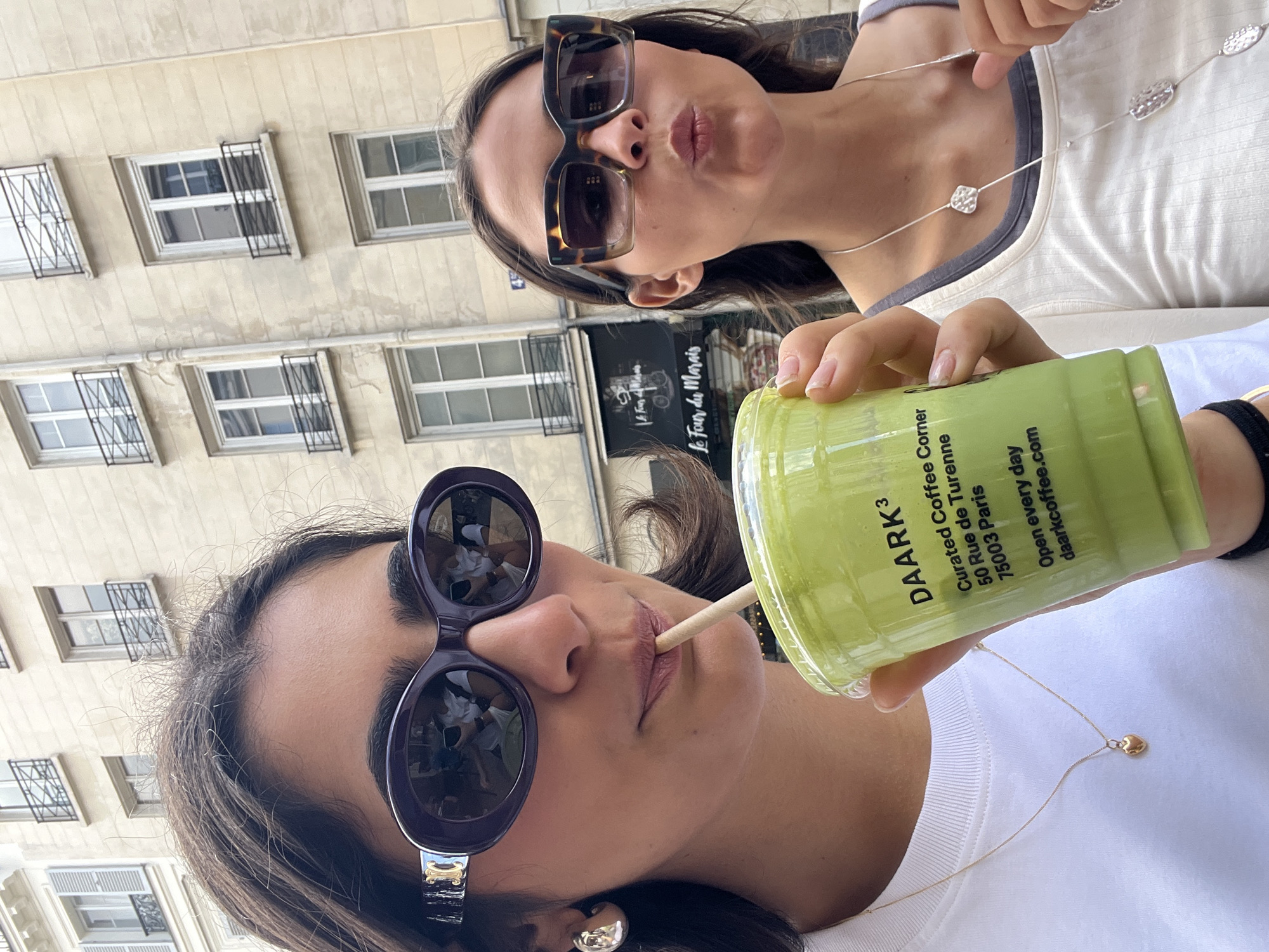 Paris coffee shop visit and museum tour documented