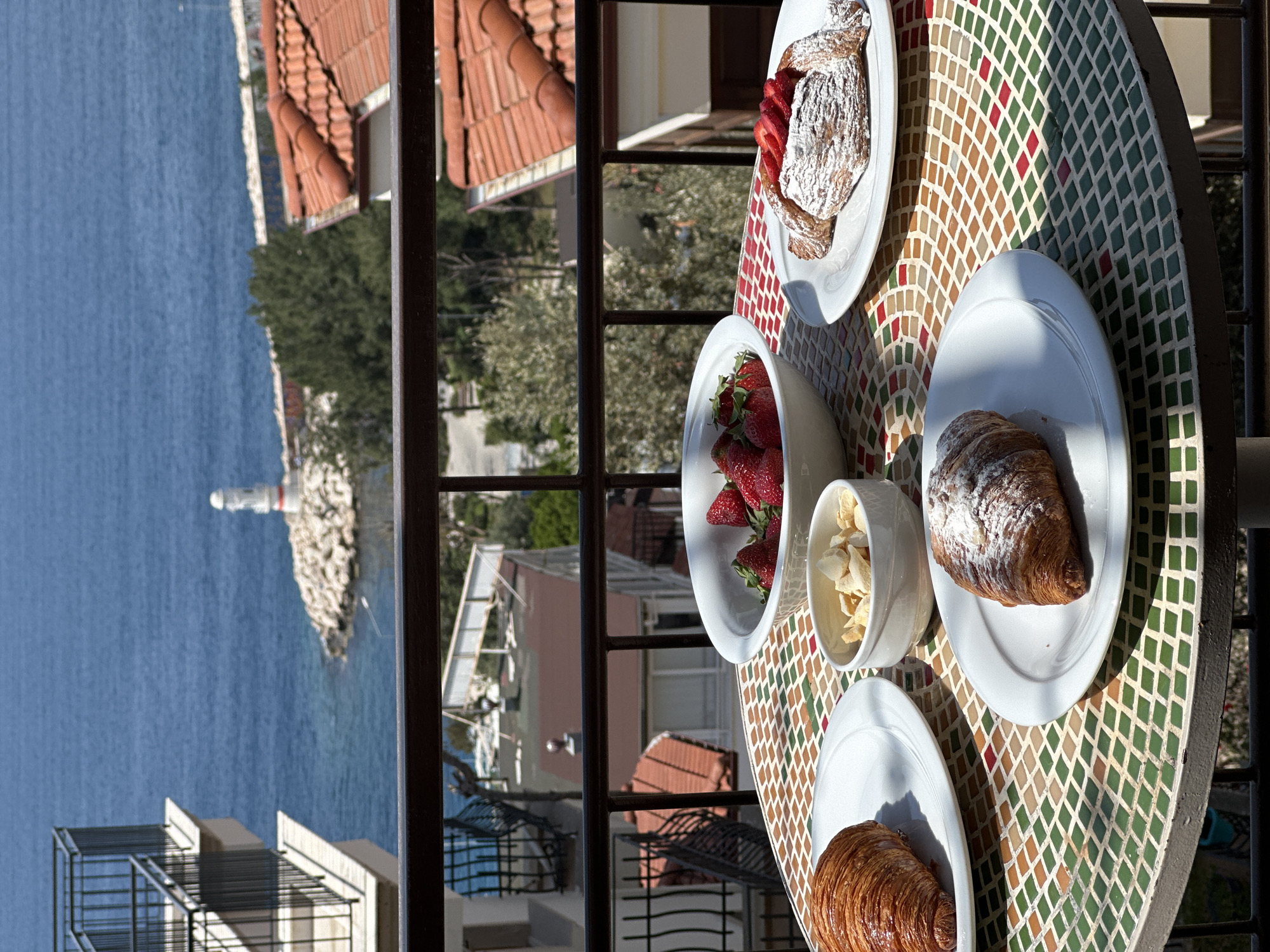Morning breakfast and vintage photography documented in Kaş, Turkey