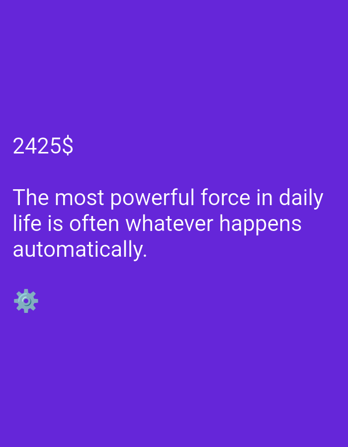Numbered quote cards on habits, systems, and invisible patterns