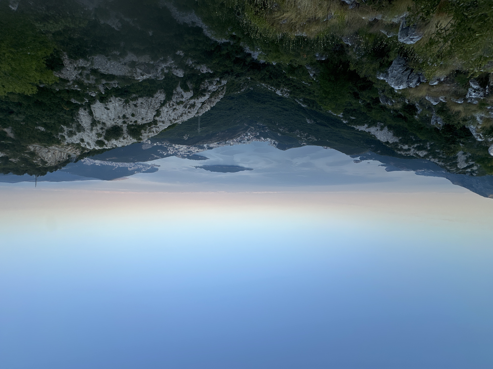 Drone and coastal views from a ruined hilltop above Brajici, Montenegro