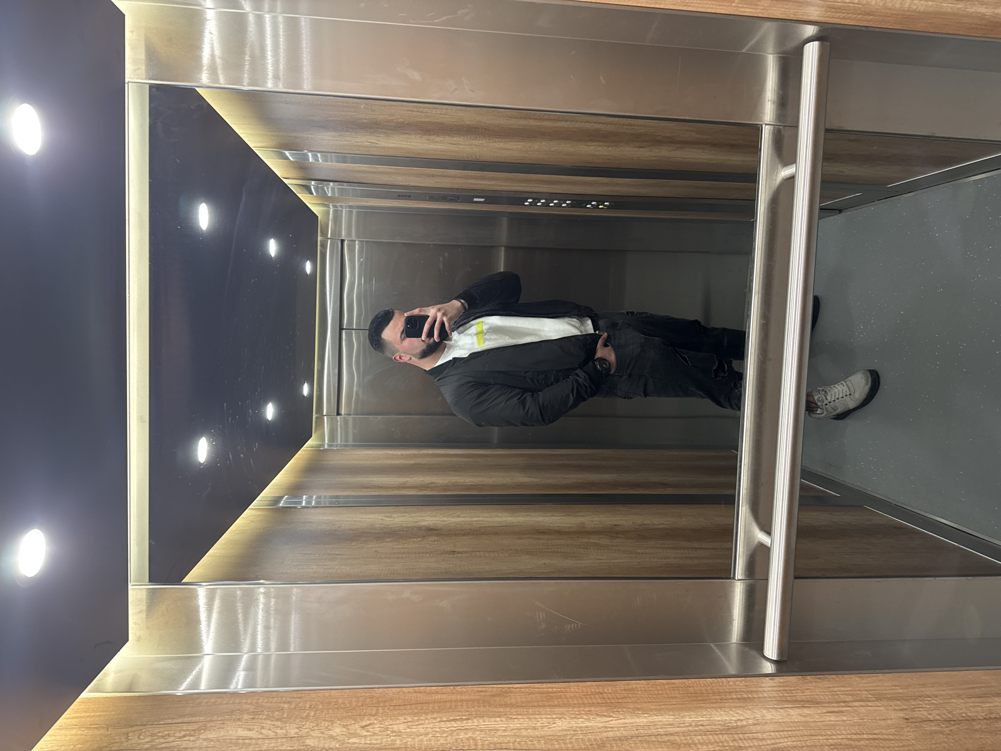 Man documents evening activities with selfies across Sofia locations