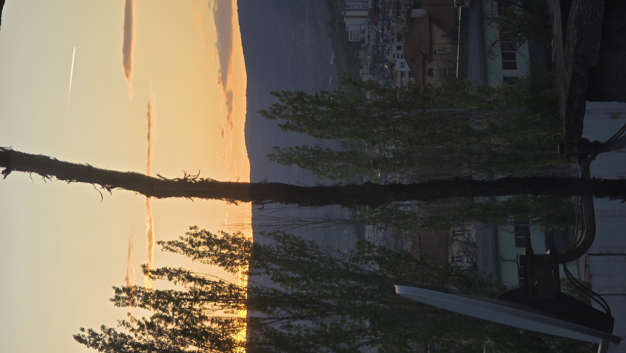 Evening sunset and domestic moments documented in Blagoevgrad, Bulgaria