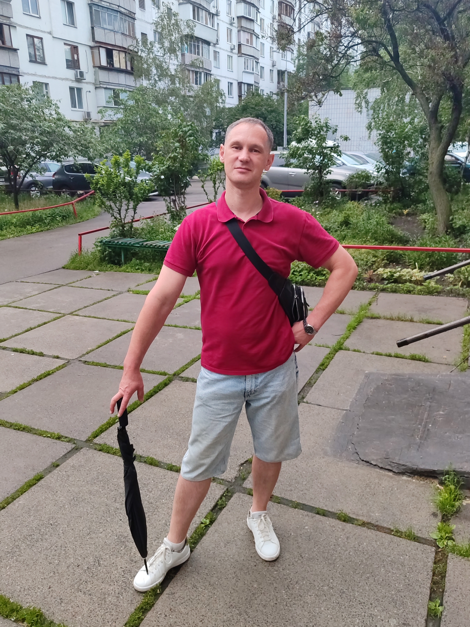 Everyday life documented across residential Kyiv neighborhoods