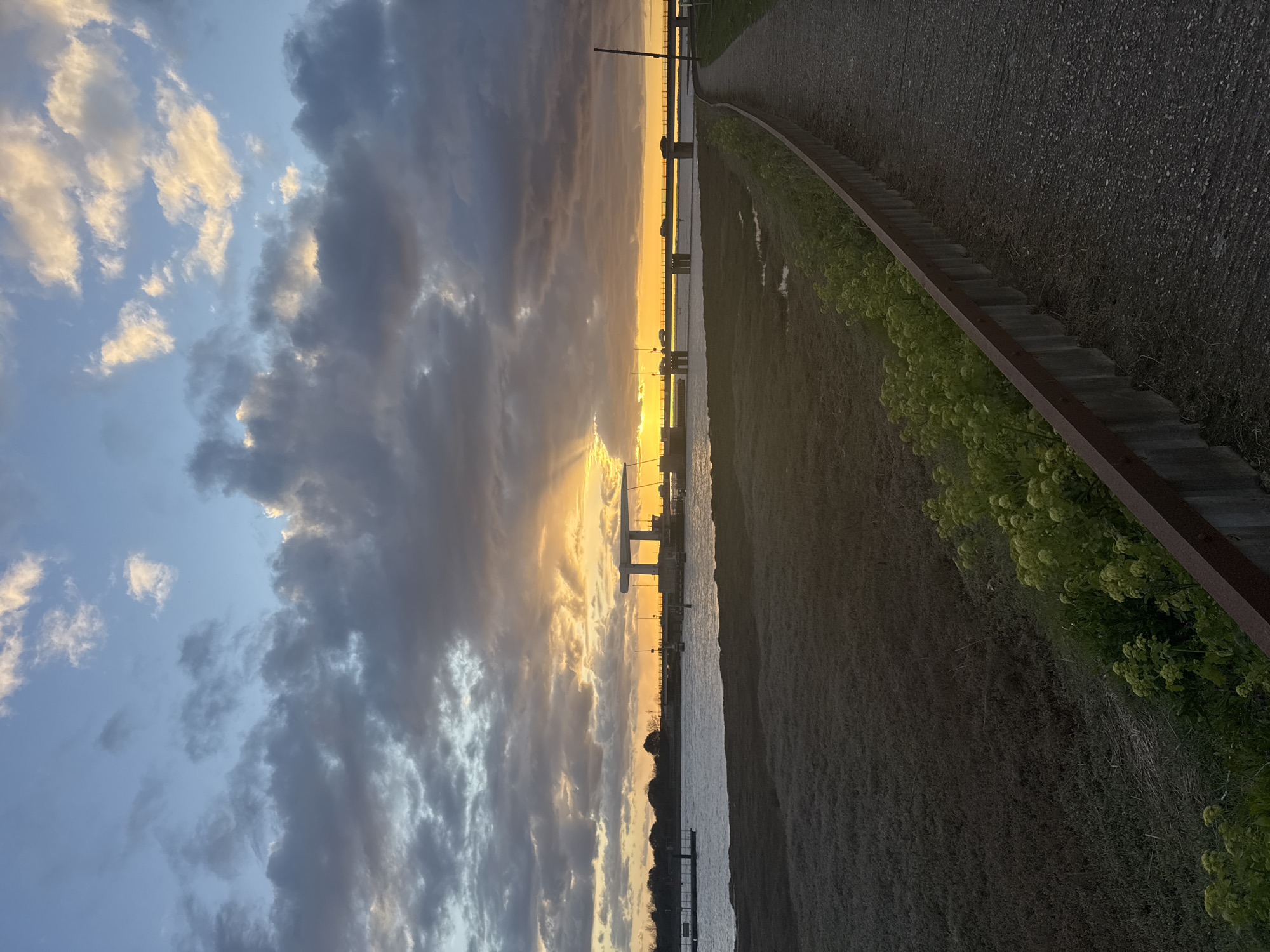 Sunset captured over Great Yarmouth waterfront and pier