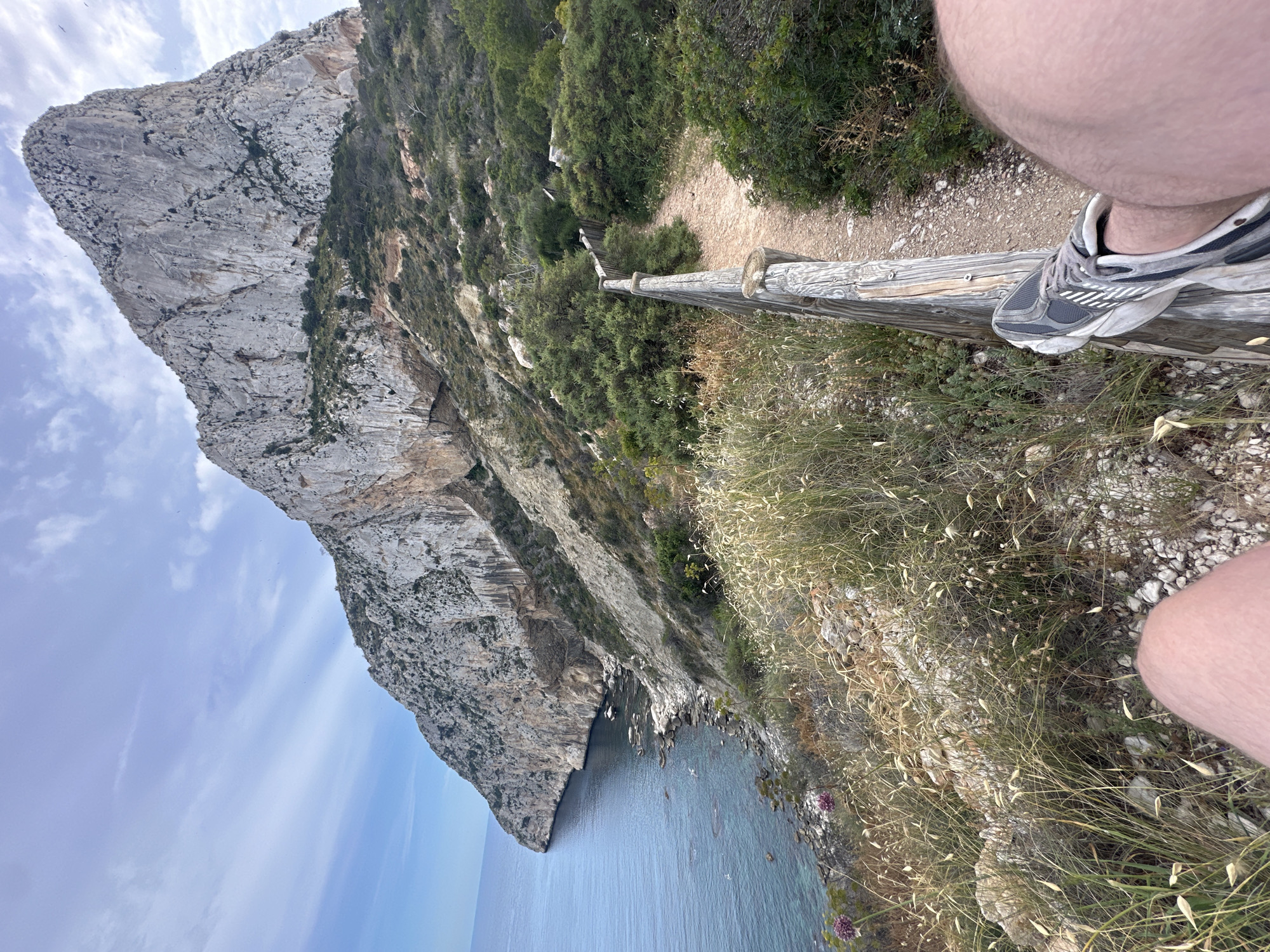 Coastal cliffs documented in Calp, Spain