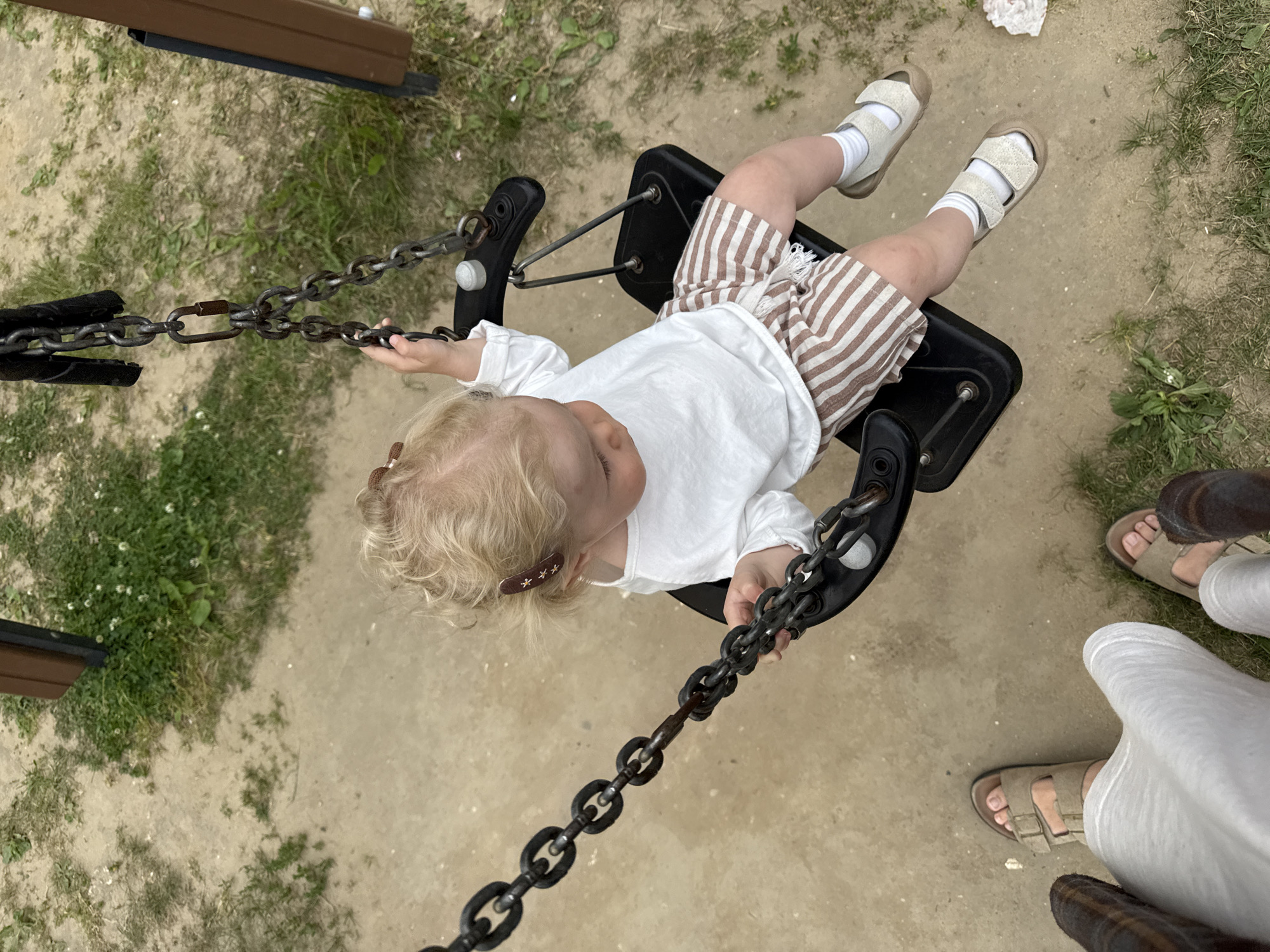 Toddler's playground session in Vladimir, Russia