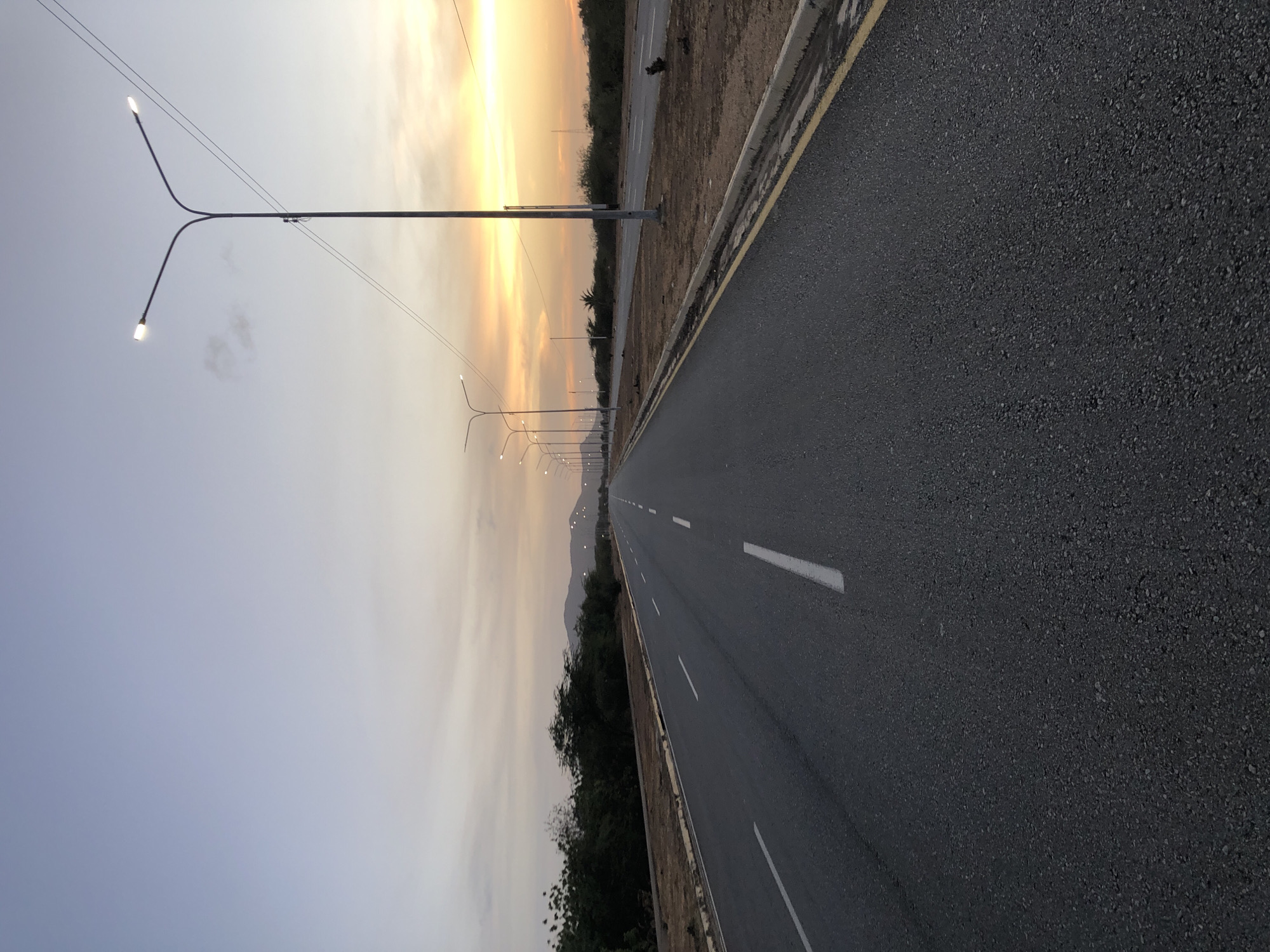 Evening road journey documented in Altagracia, Venezuela