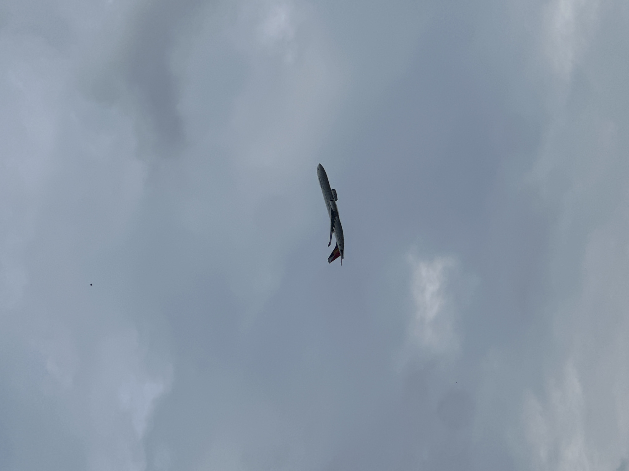 Commercial aircraft spotted over Davao City during morning hours
