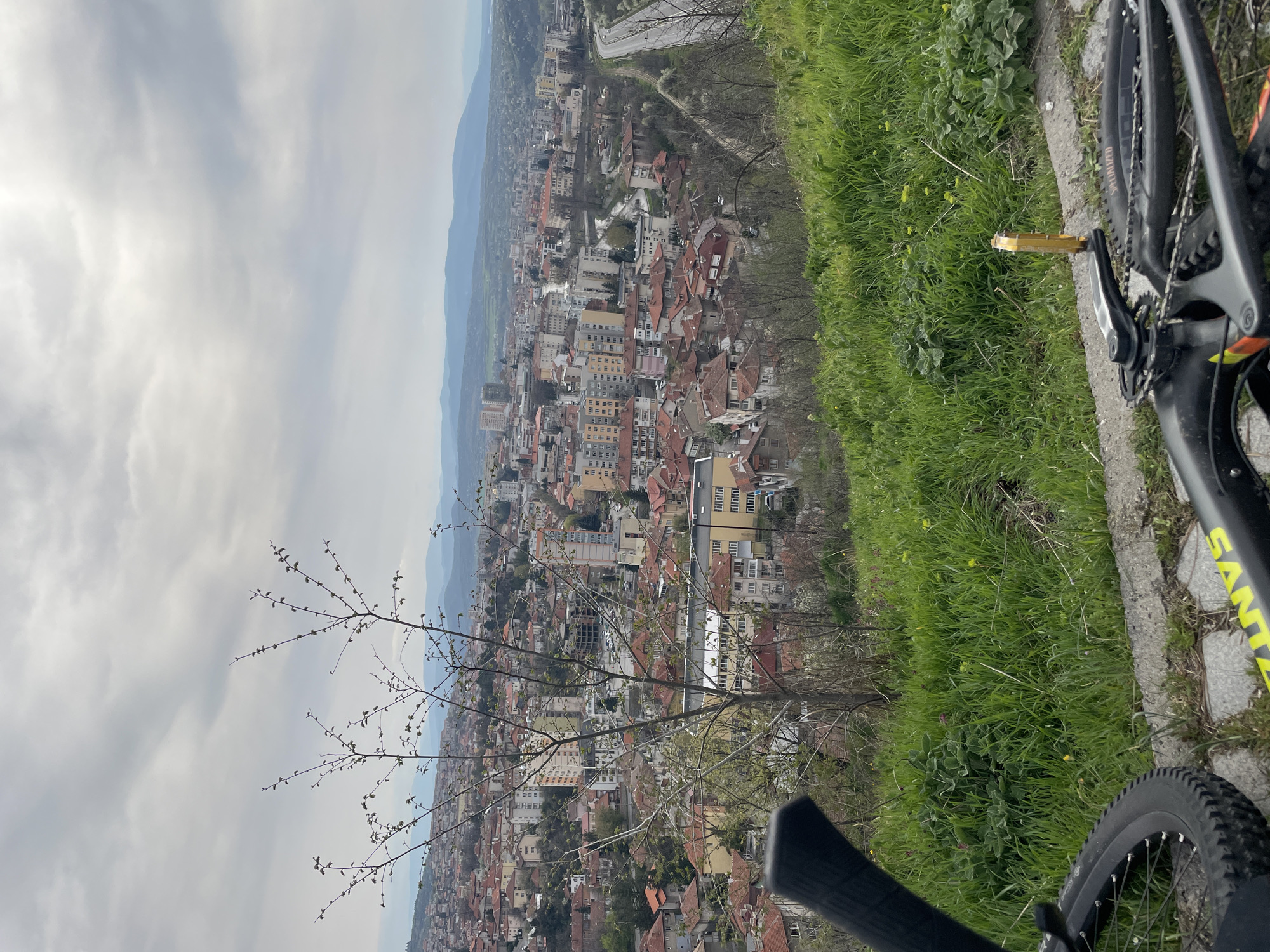 Tourist documents Dupnitsa landmarks including cannon, cross, city view