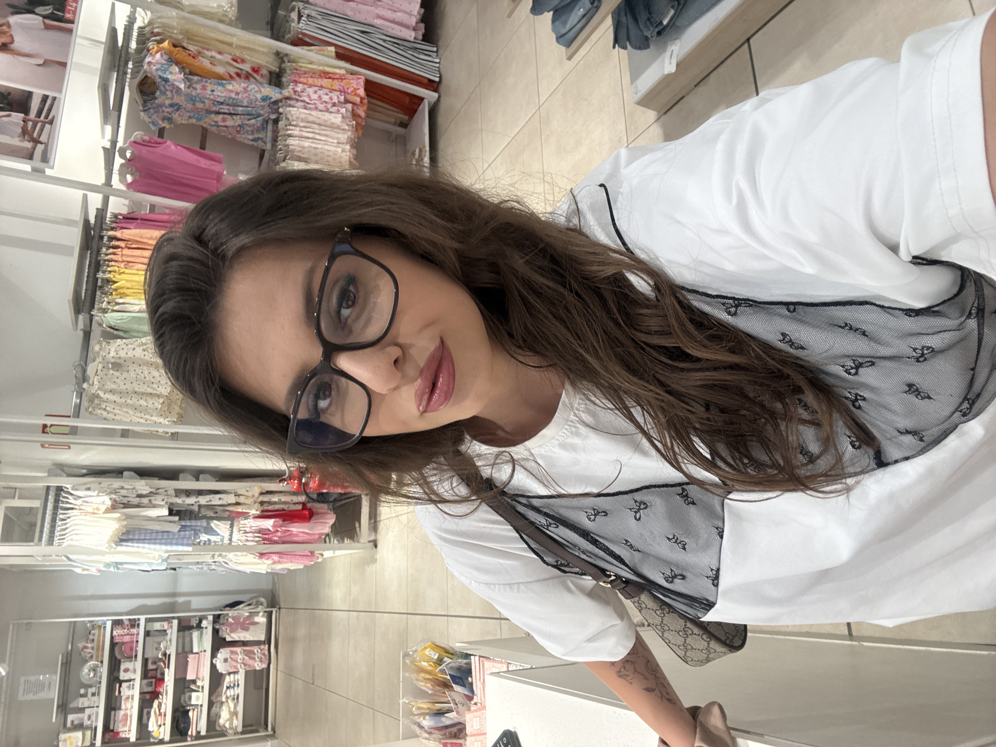 Shopping mall selfie session in Plovdiv with outfit changes