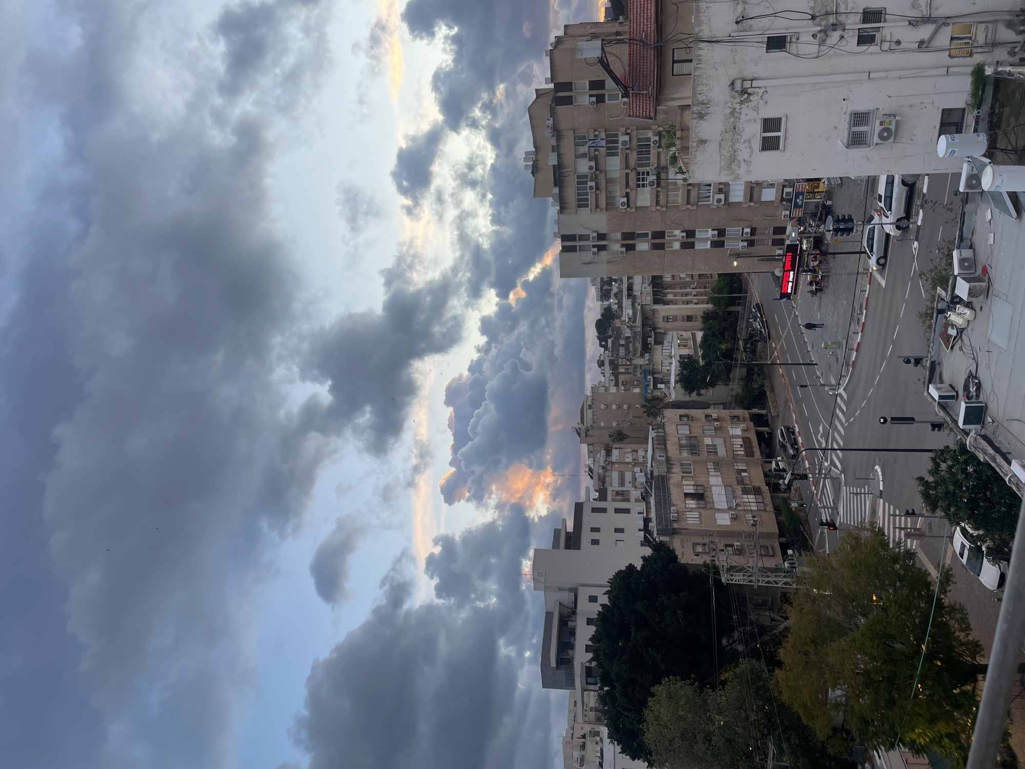 Petah Tikva residents document sunset, shelter visits amid security situation