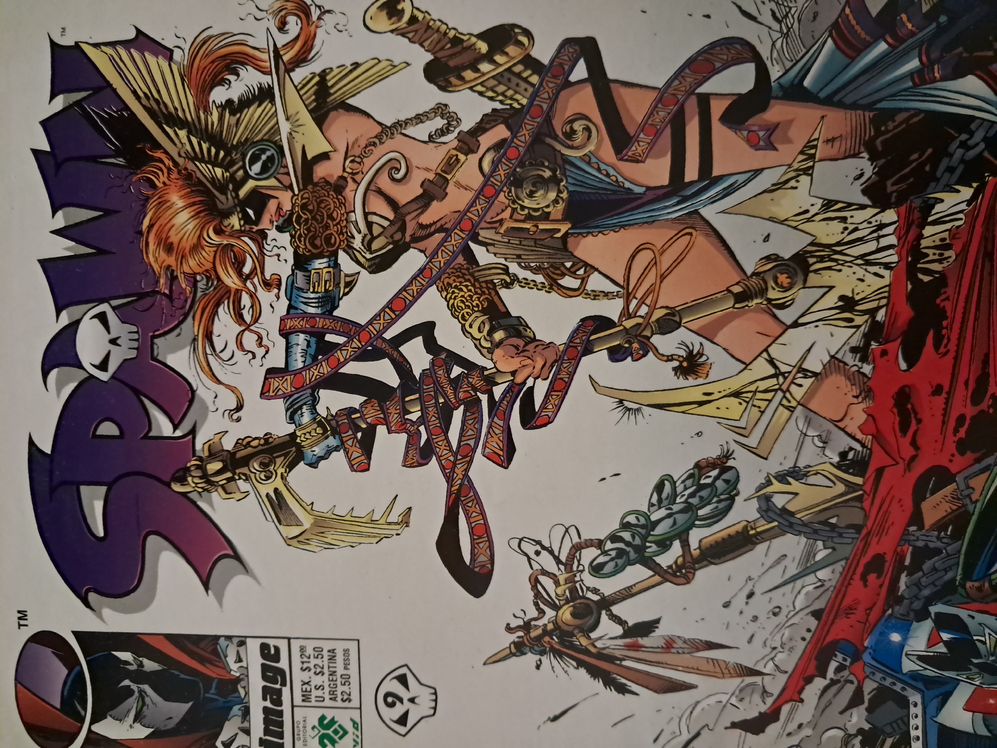 Comic book covers documented in Vicente López during early morning