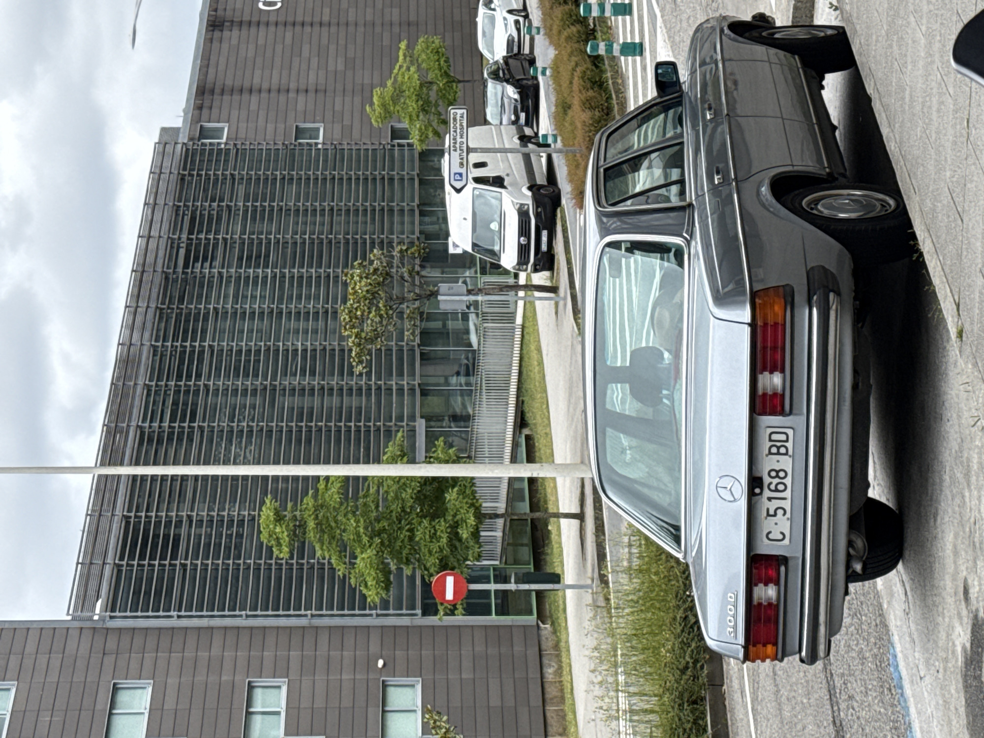 Mercedes vehicles parked on Santiago de Compostela street