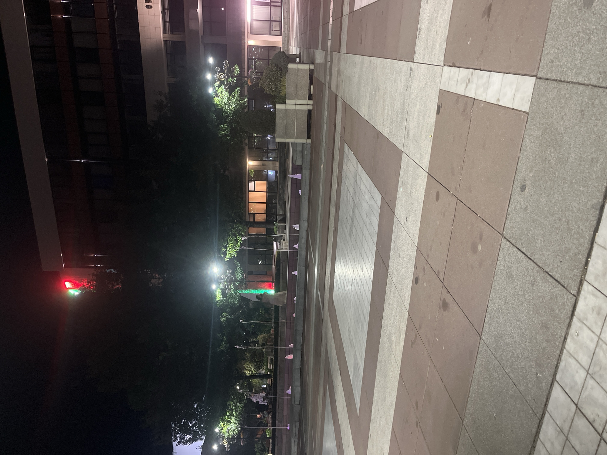 Evening stroll documented through downtown Blagoevgrad, Bulgaria