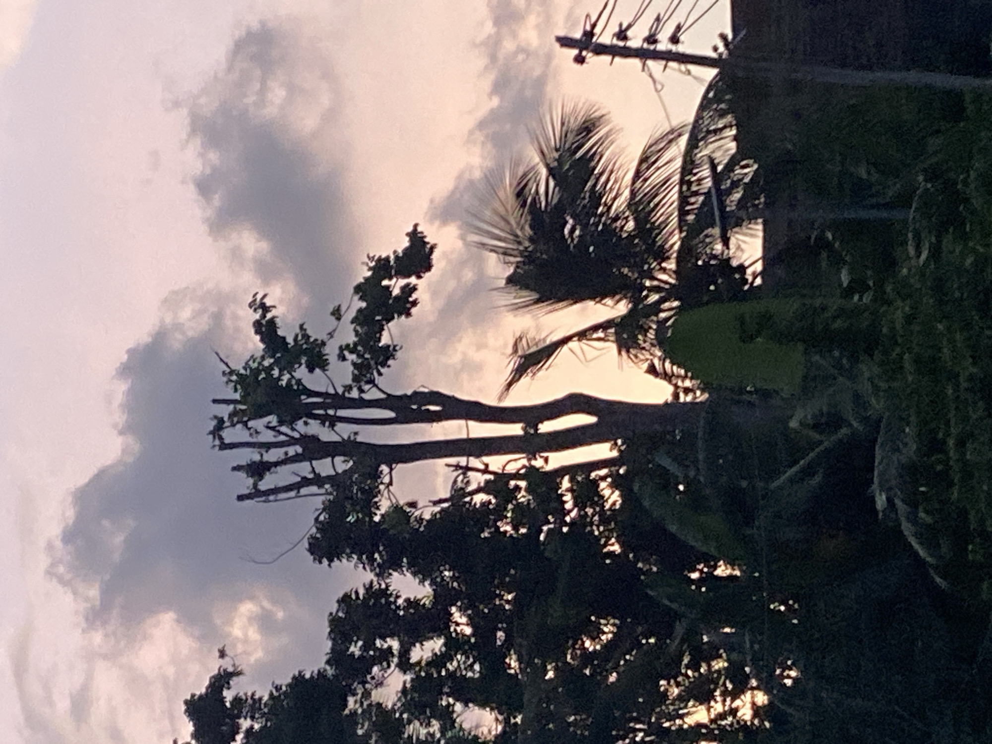 Twilight sky with layered clouds photographed in Achara, Nigeria